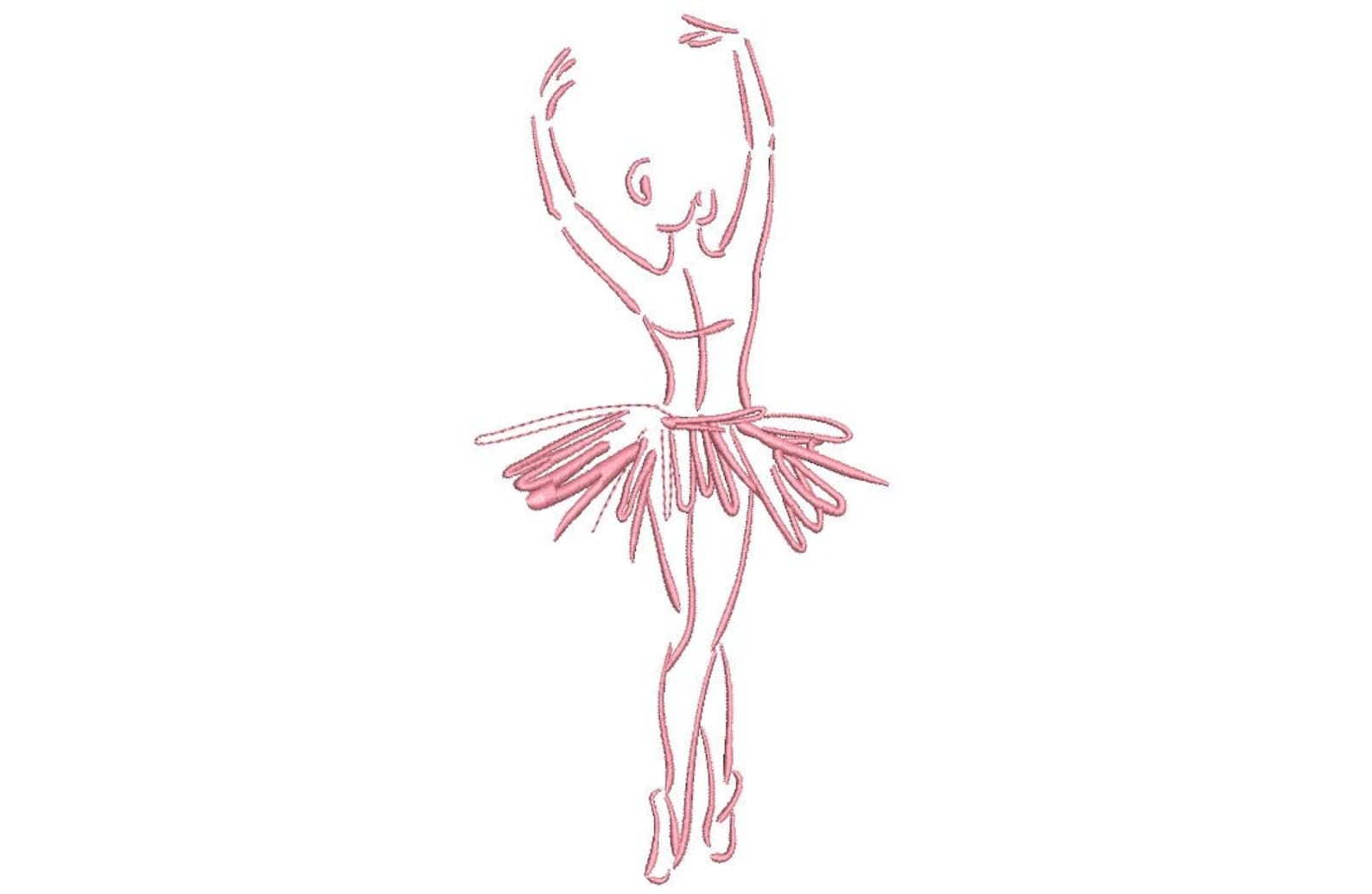 Балерина спиной рисунок