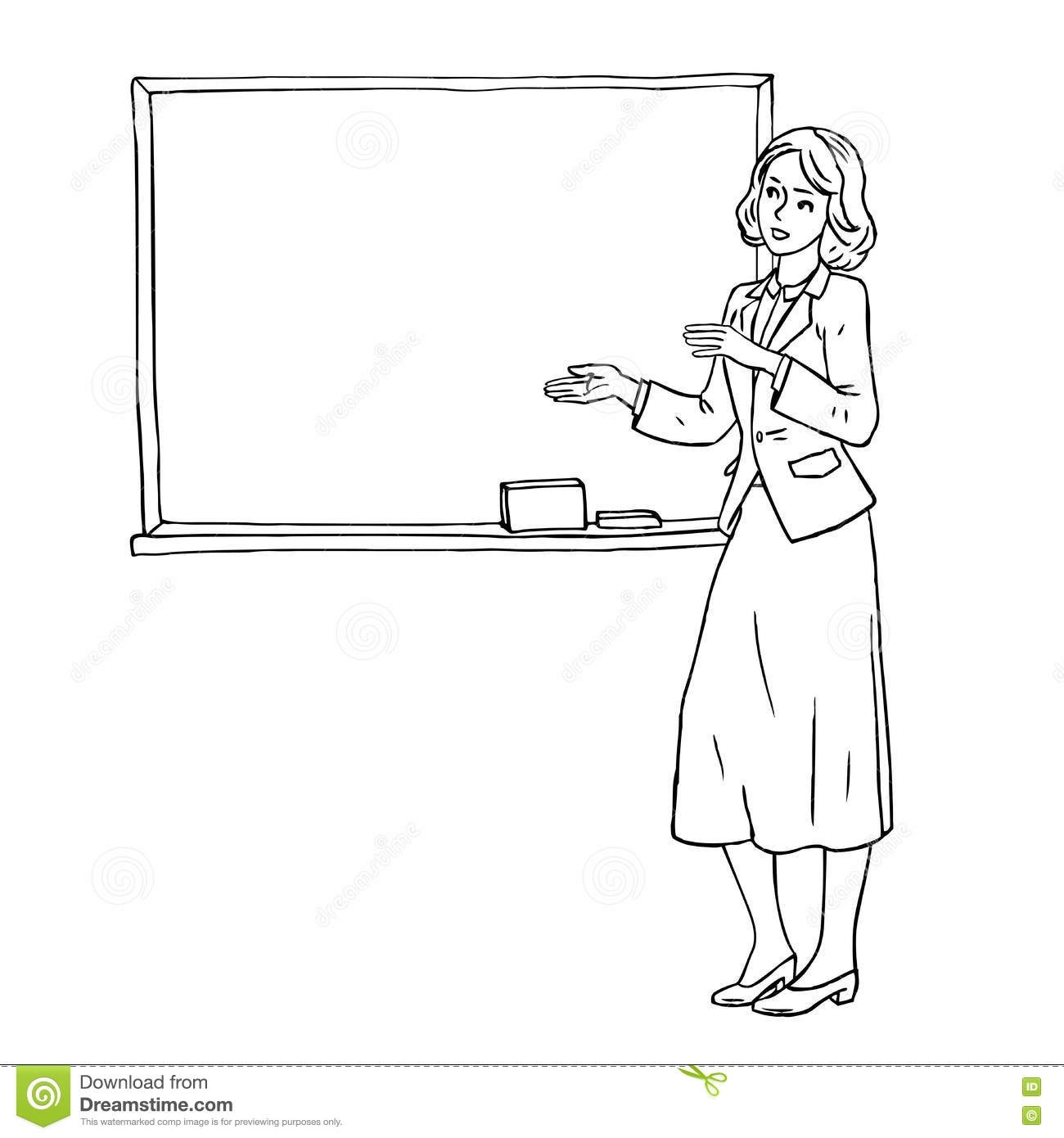 Схематично изобразить учитель на уроке