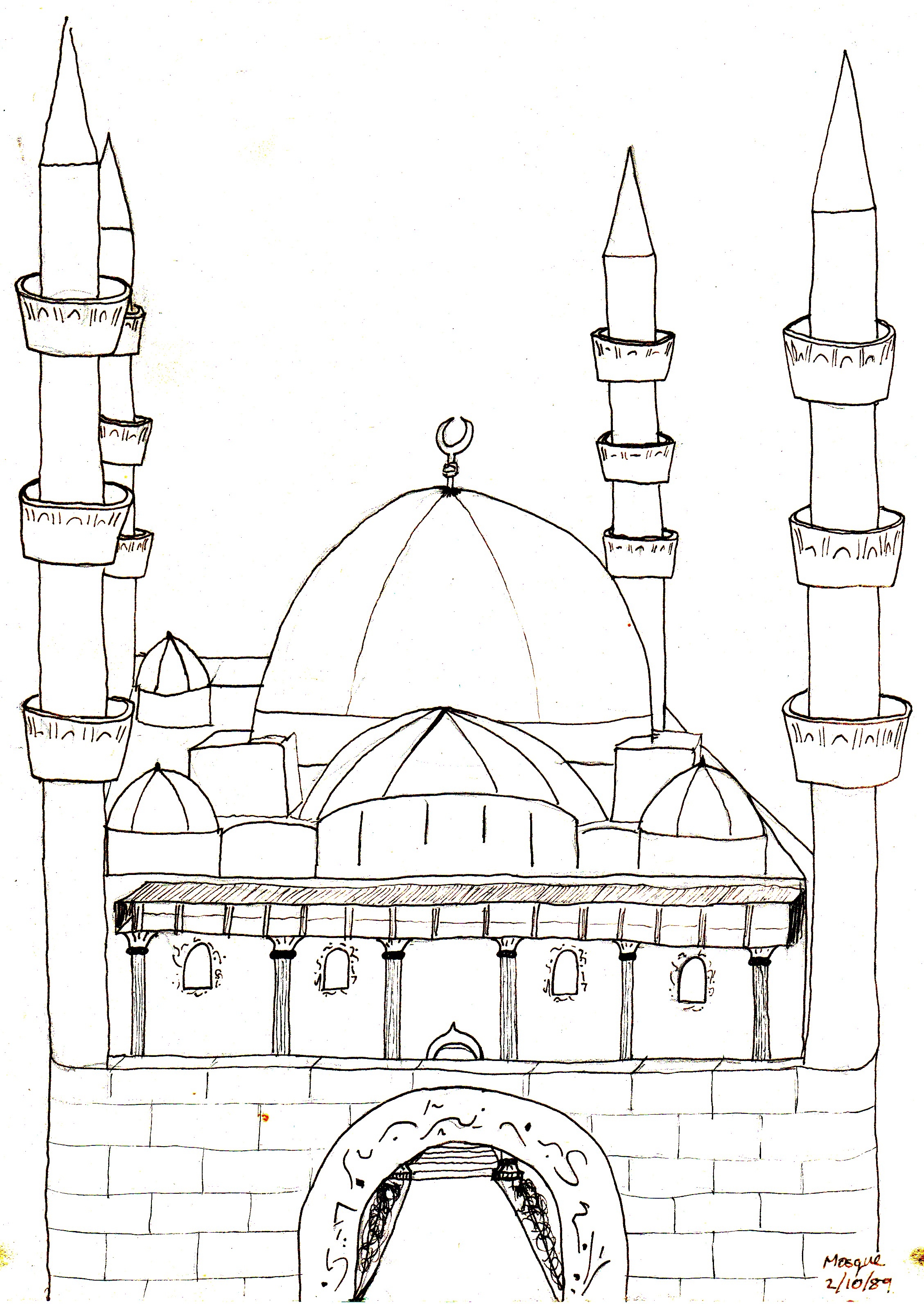 Мечеть для срисовки