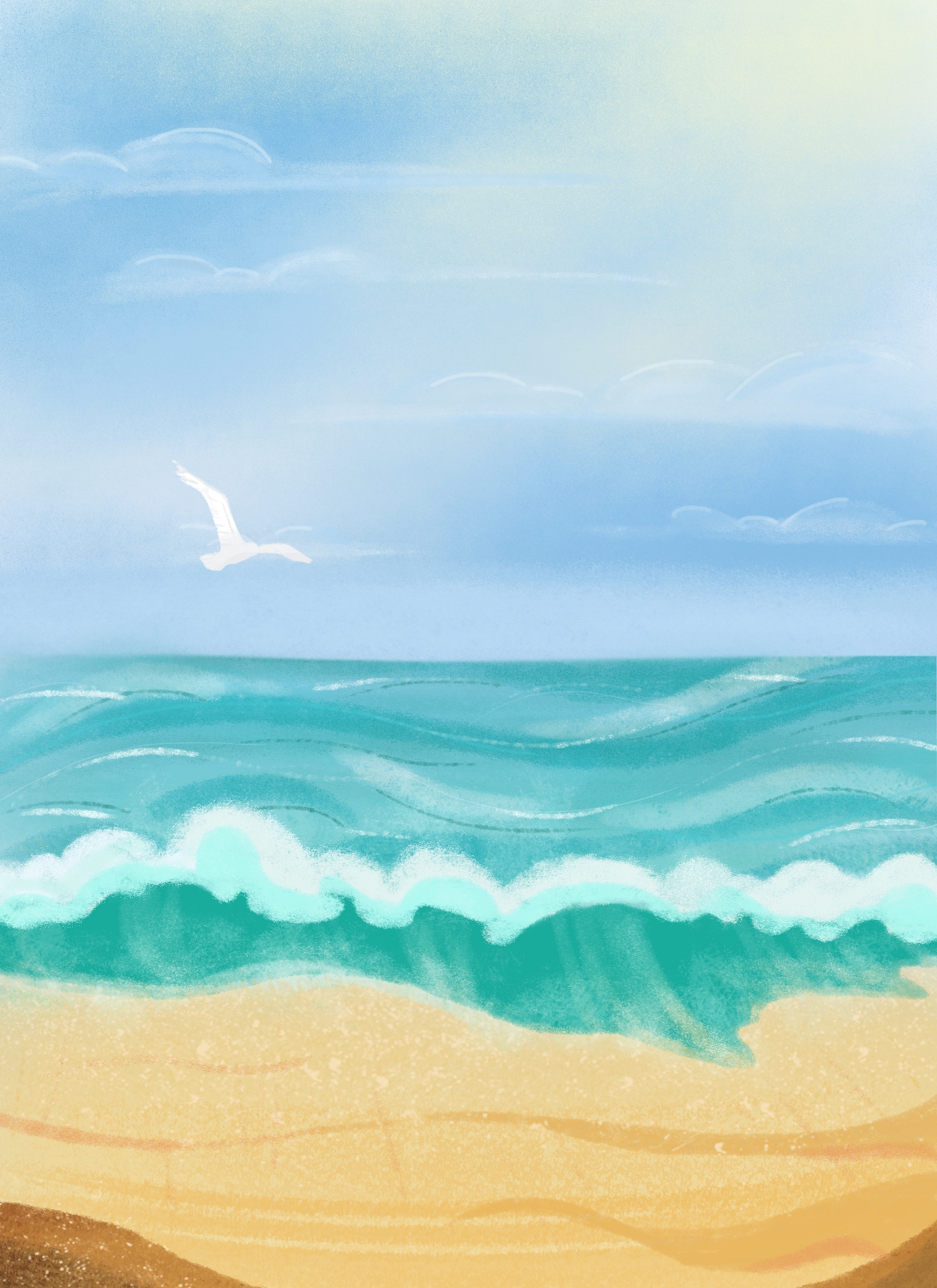 рисунок моря