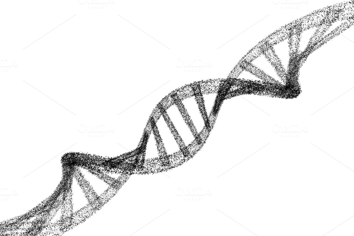 ДНК рисунок карандашом креативные