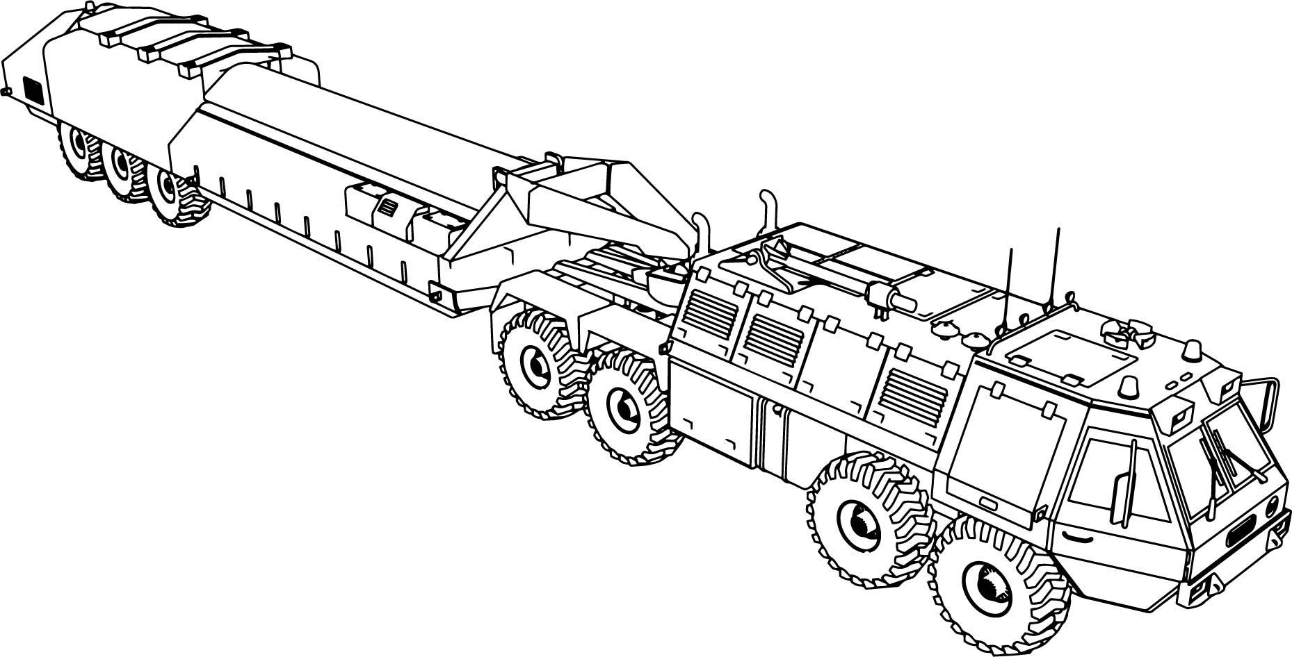 DataLife Engine > Версия для печати > Военный грузовик раскраска