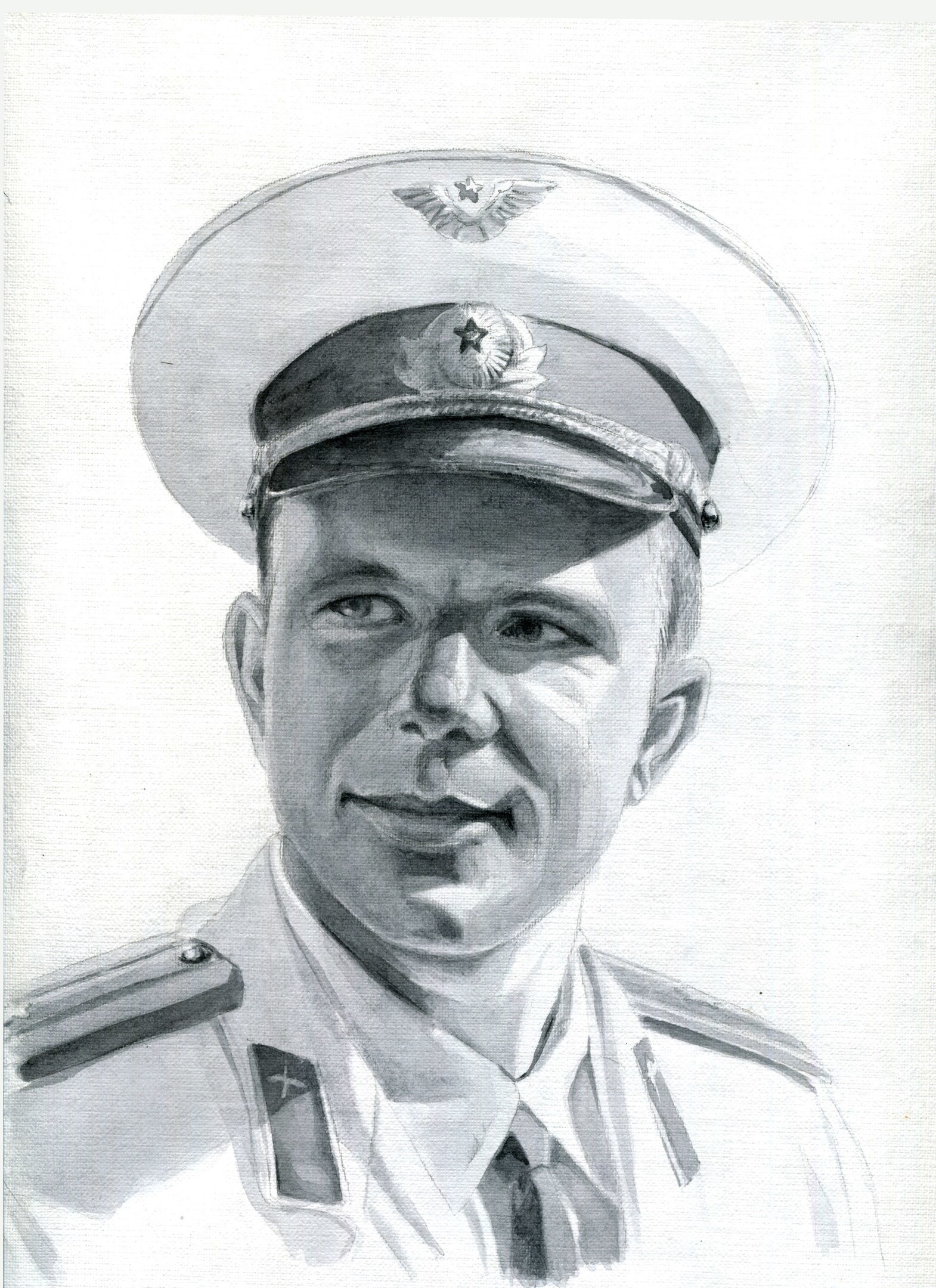 Как нарисовать гагарина. Карандашный портрет Юрия Гагарина. Портрет Юрия Гагарина карандашом.