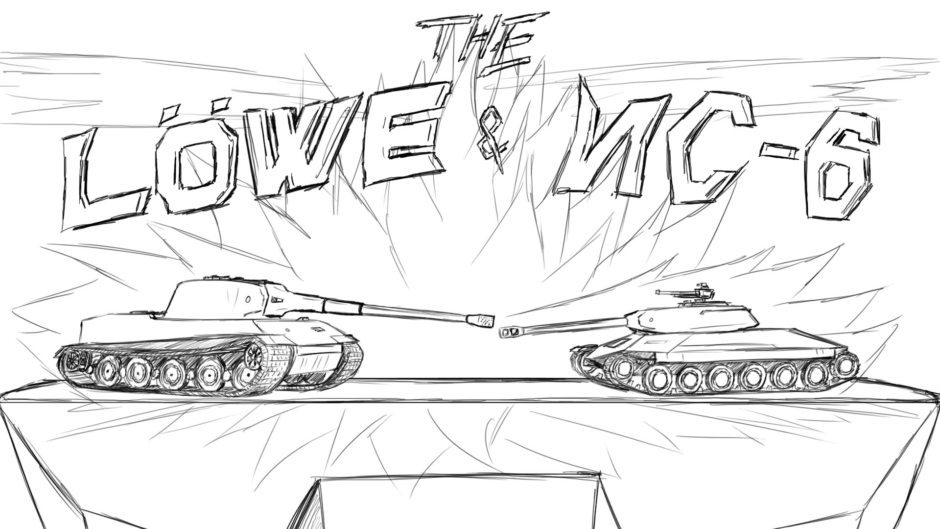 Рисунок на 9 мая танки карандашом