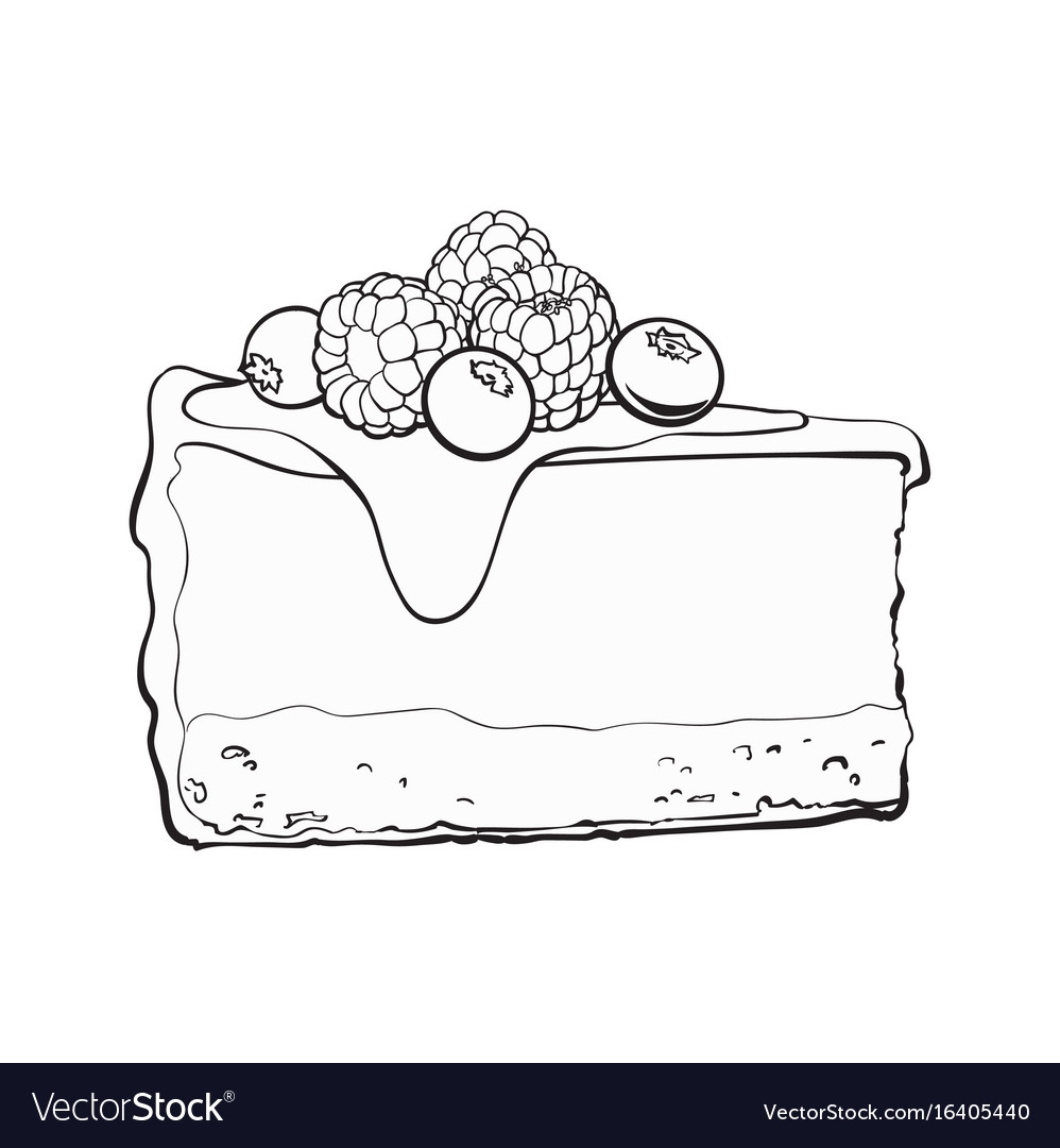 Кусочек торта черно белый на прозрачном фоне