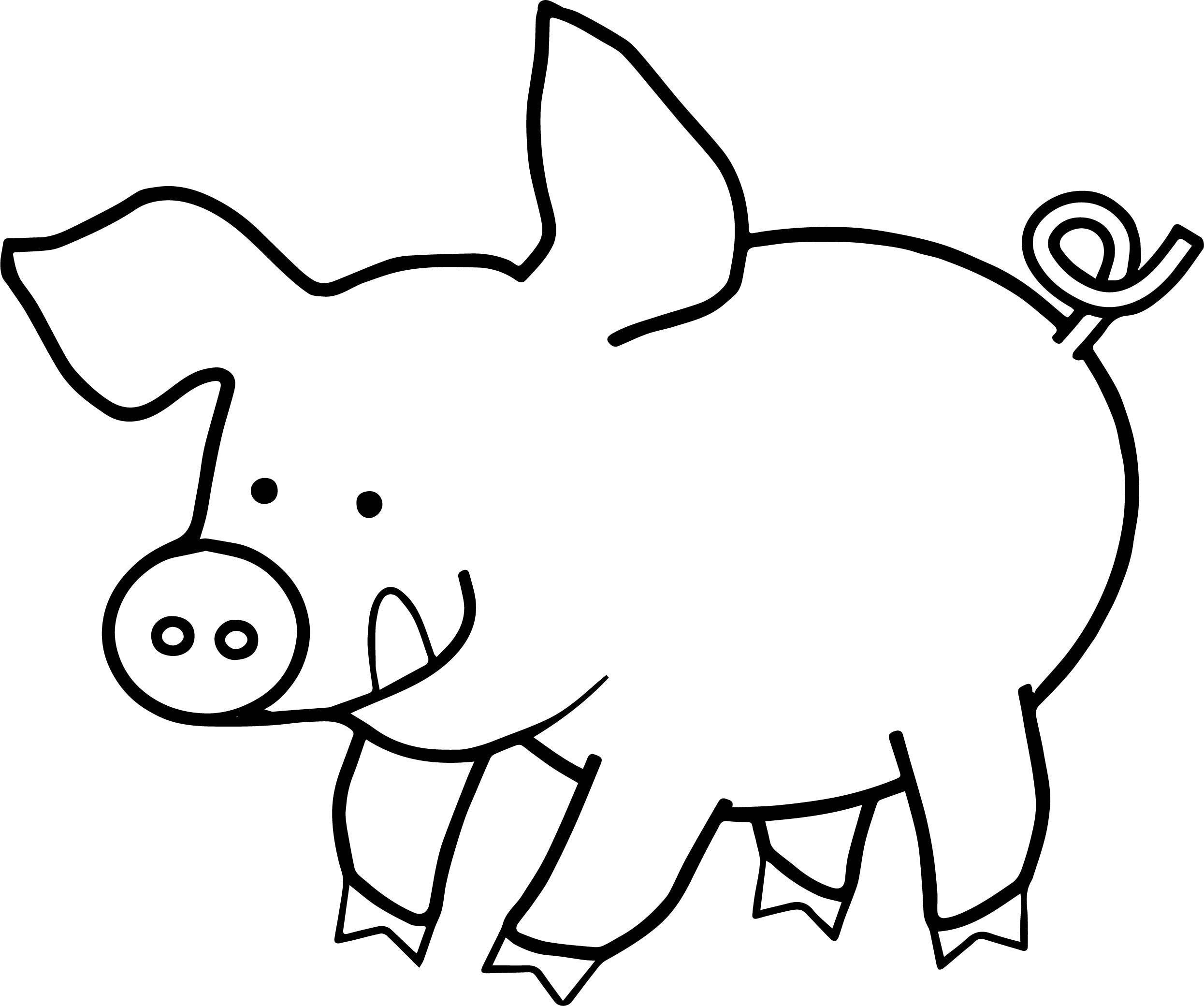 Векторы по запросу Раскраска свиньи