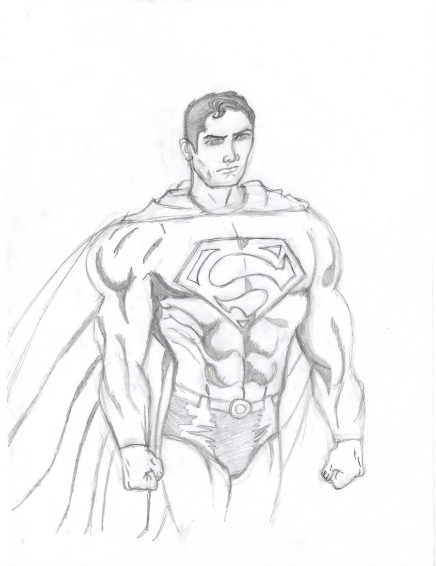 Как рисовать Супермена
