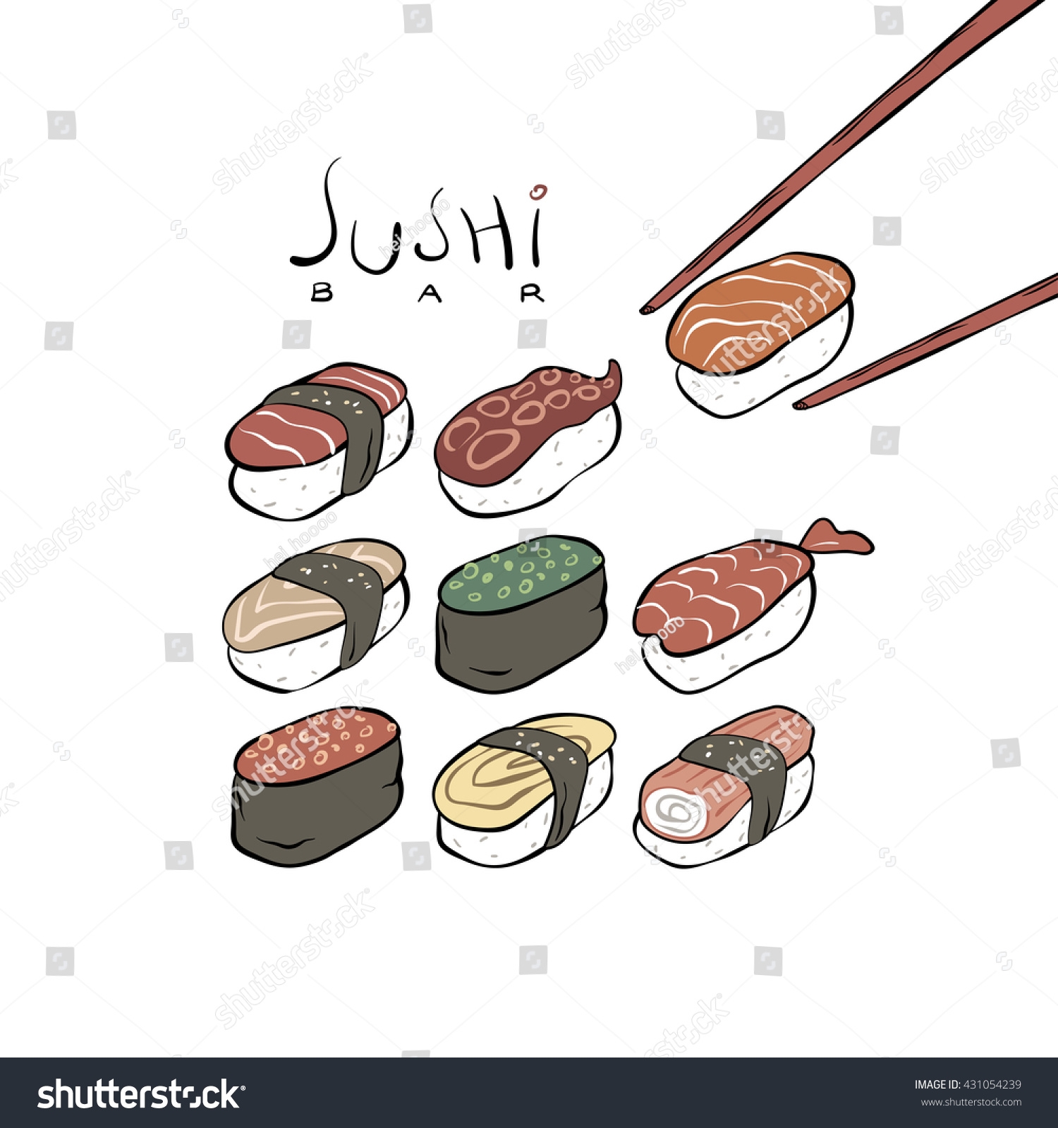 Позы для рисования с суши