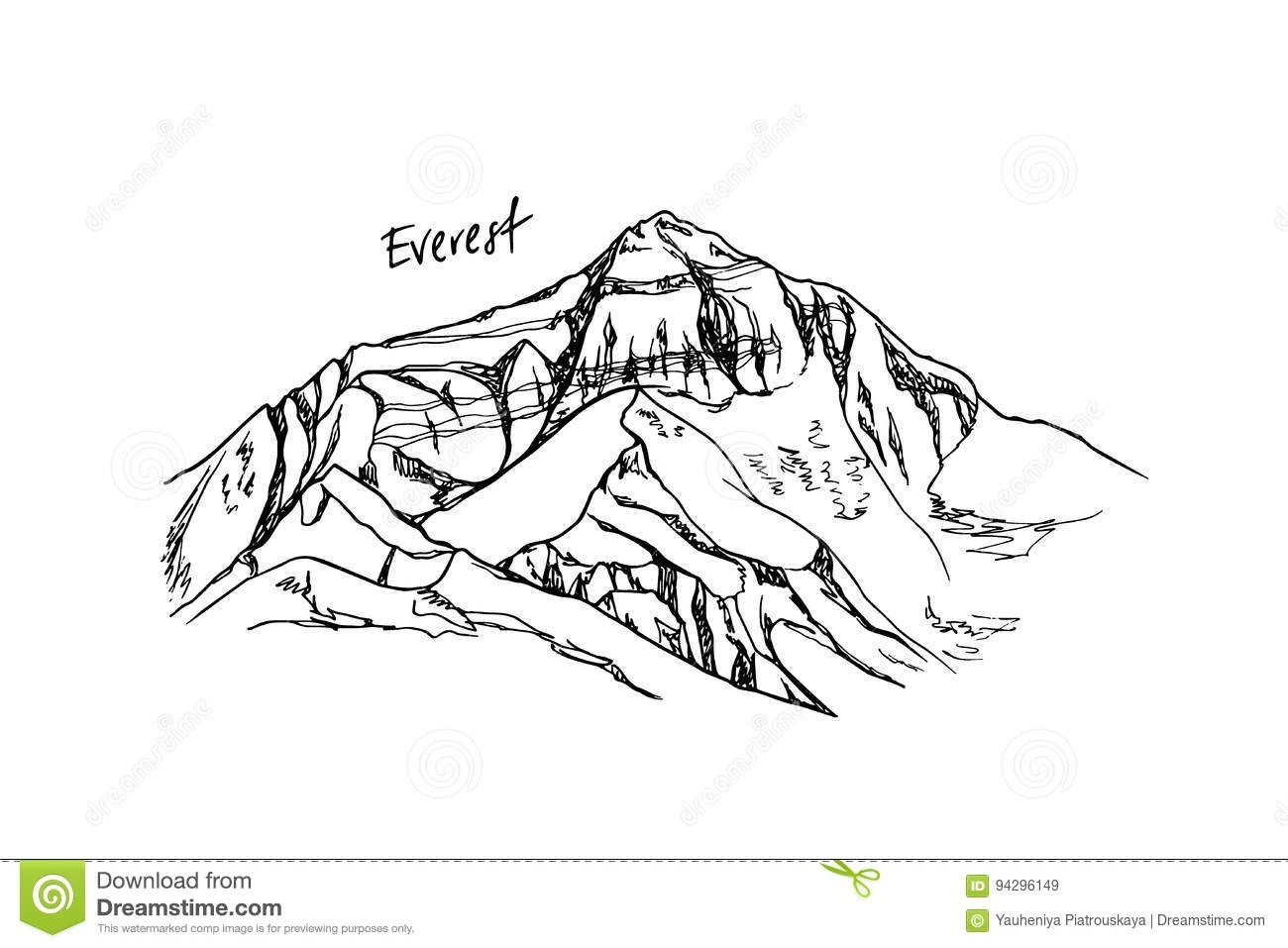 Эверест гора очертания