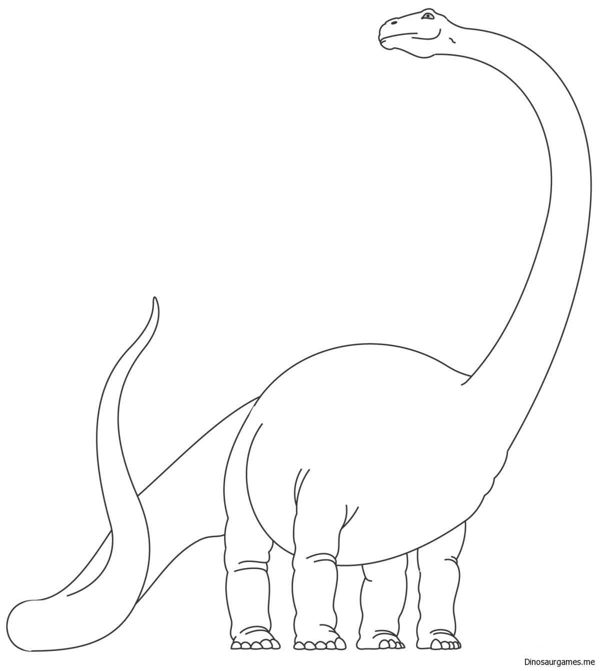 Брахиозавр рисунок поэтапно