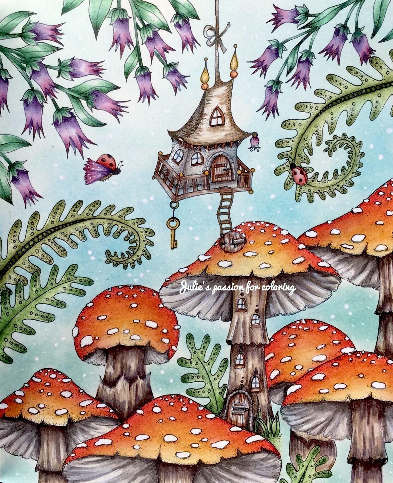 Волшебные грибы иллюстрация