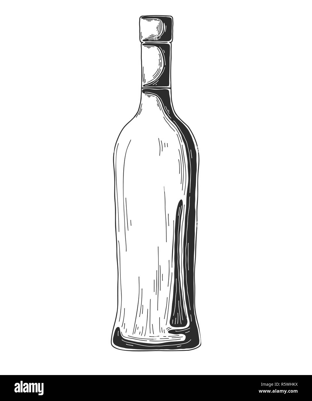 Бутылка эскиз