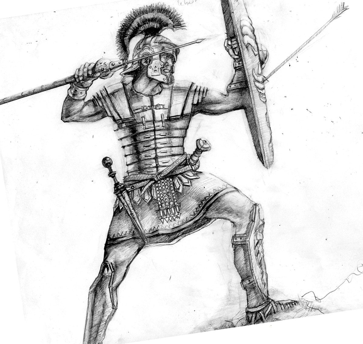 Римский воин легионер тату