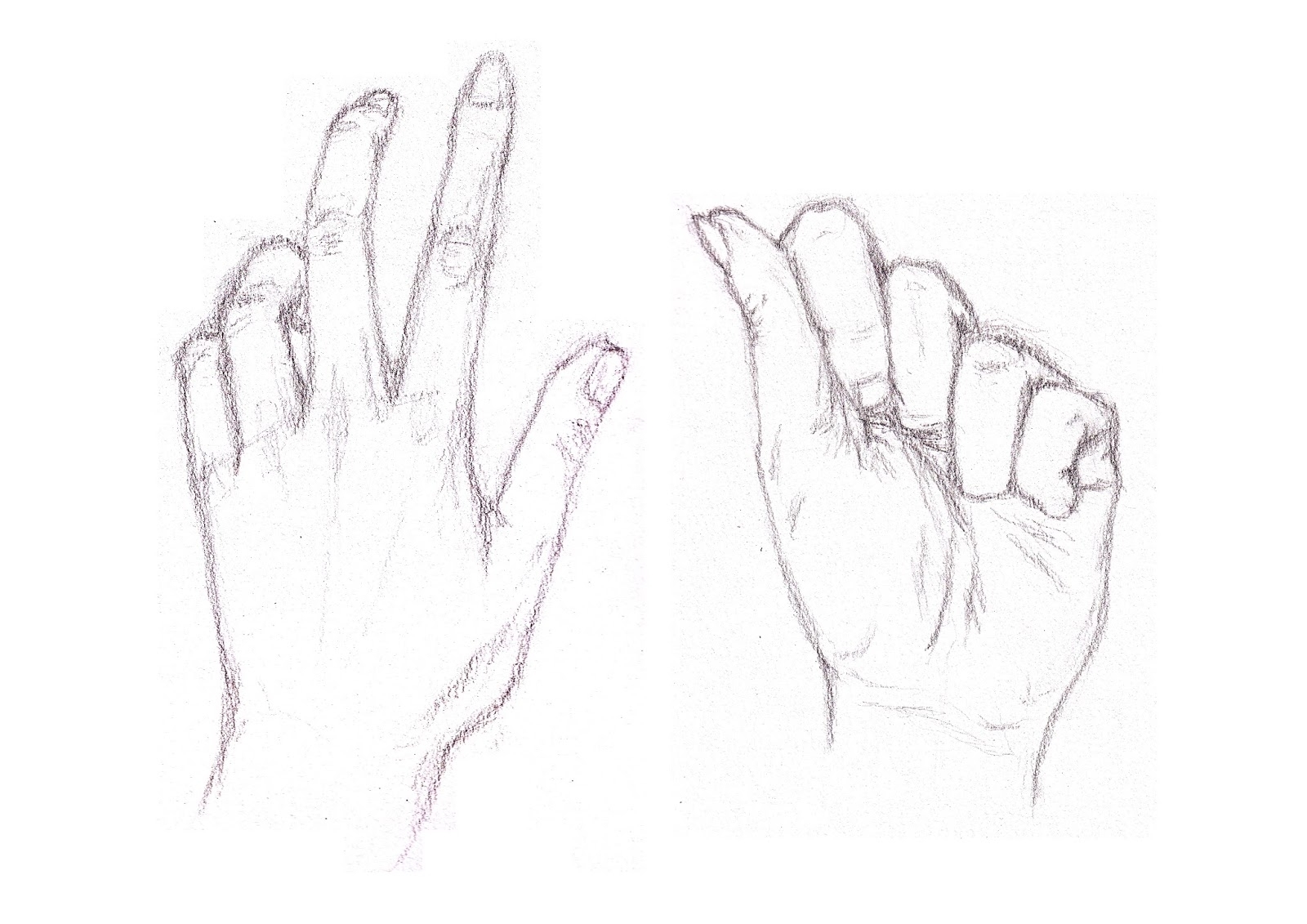 Пальцы рук рисунок карандашом