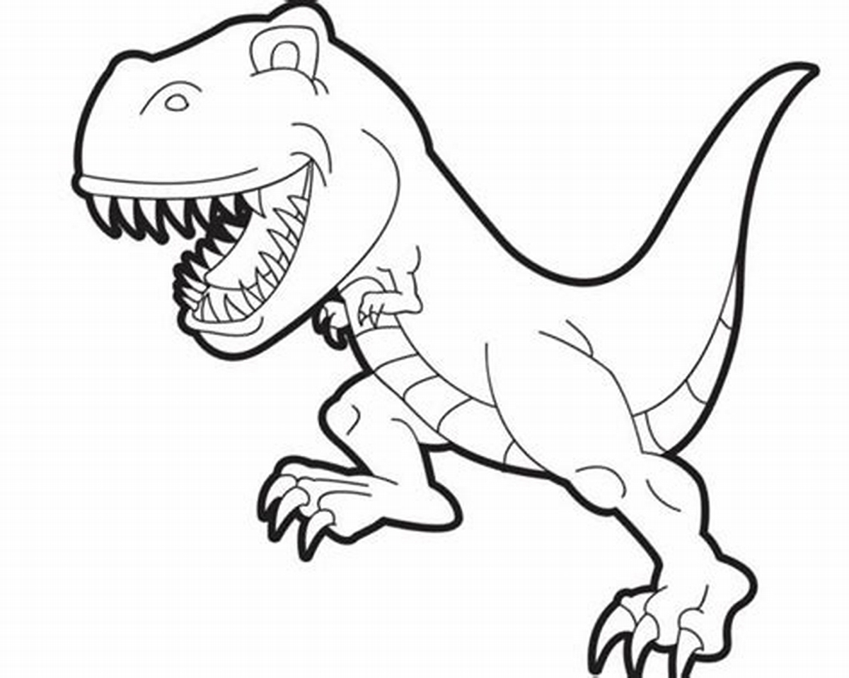 Динозавр рисунок черно-белый