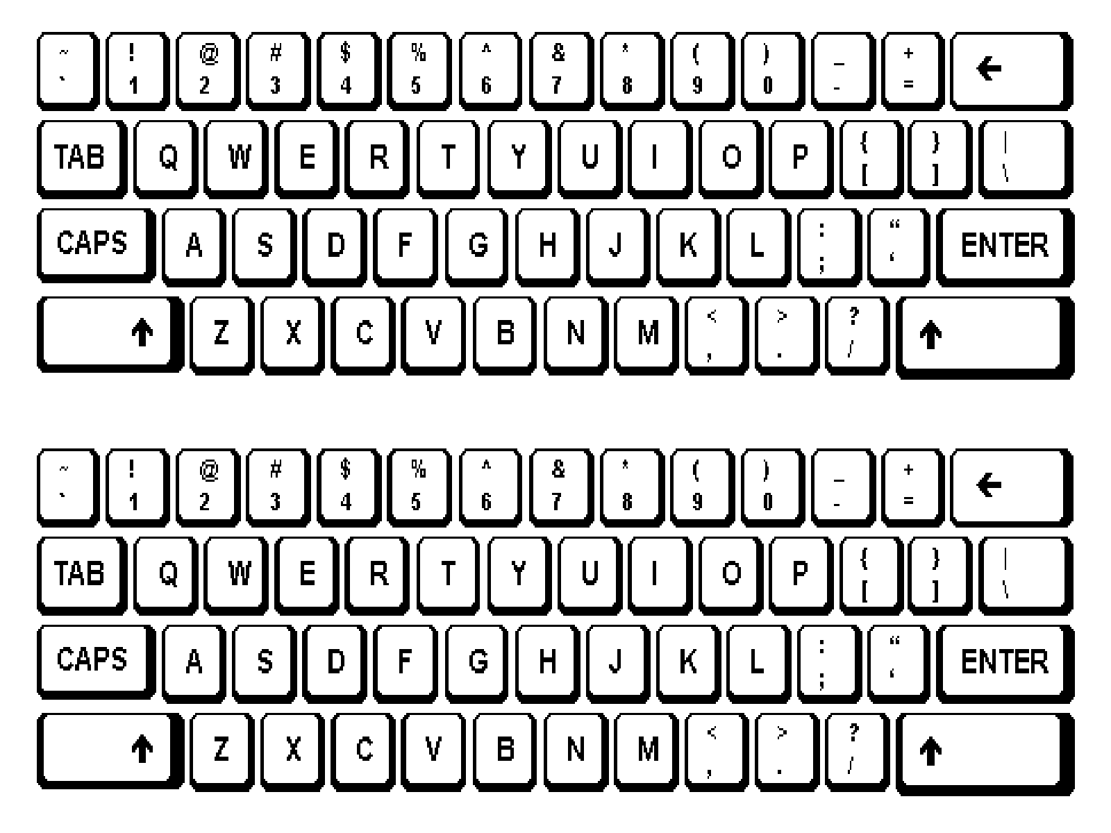 Клавиатура картинка для печати