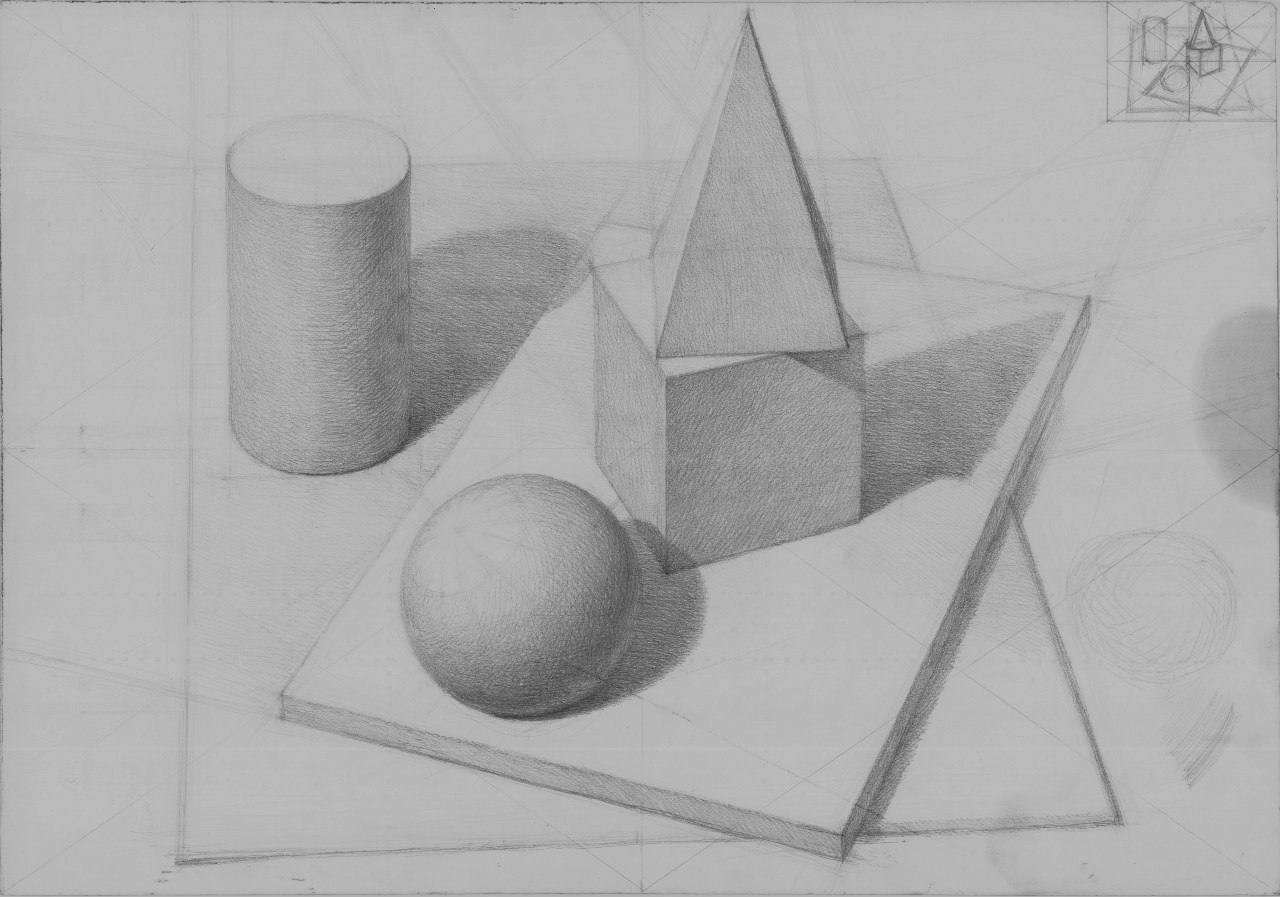 Натюрморт из геометрических фигур