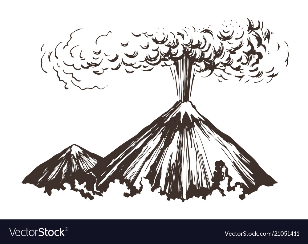 Очертания вулкана