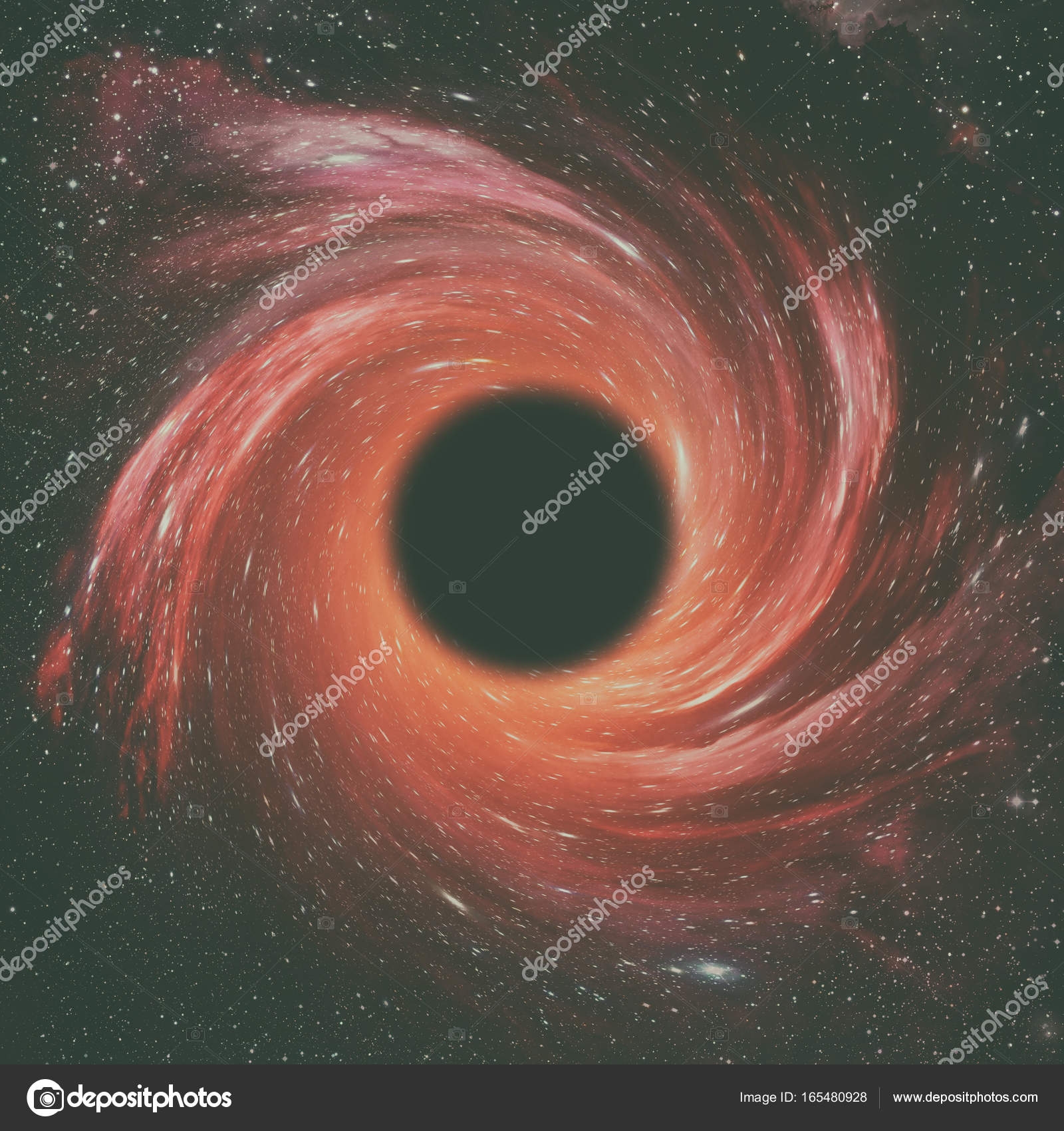 Картина черной дыры в космосе живопись