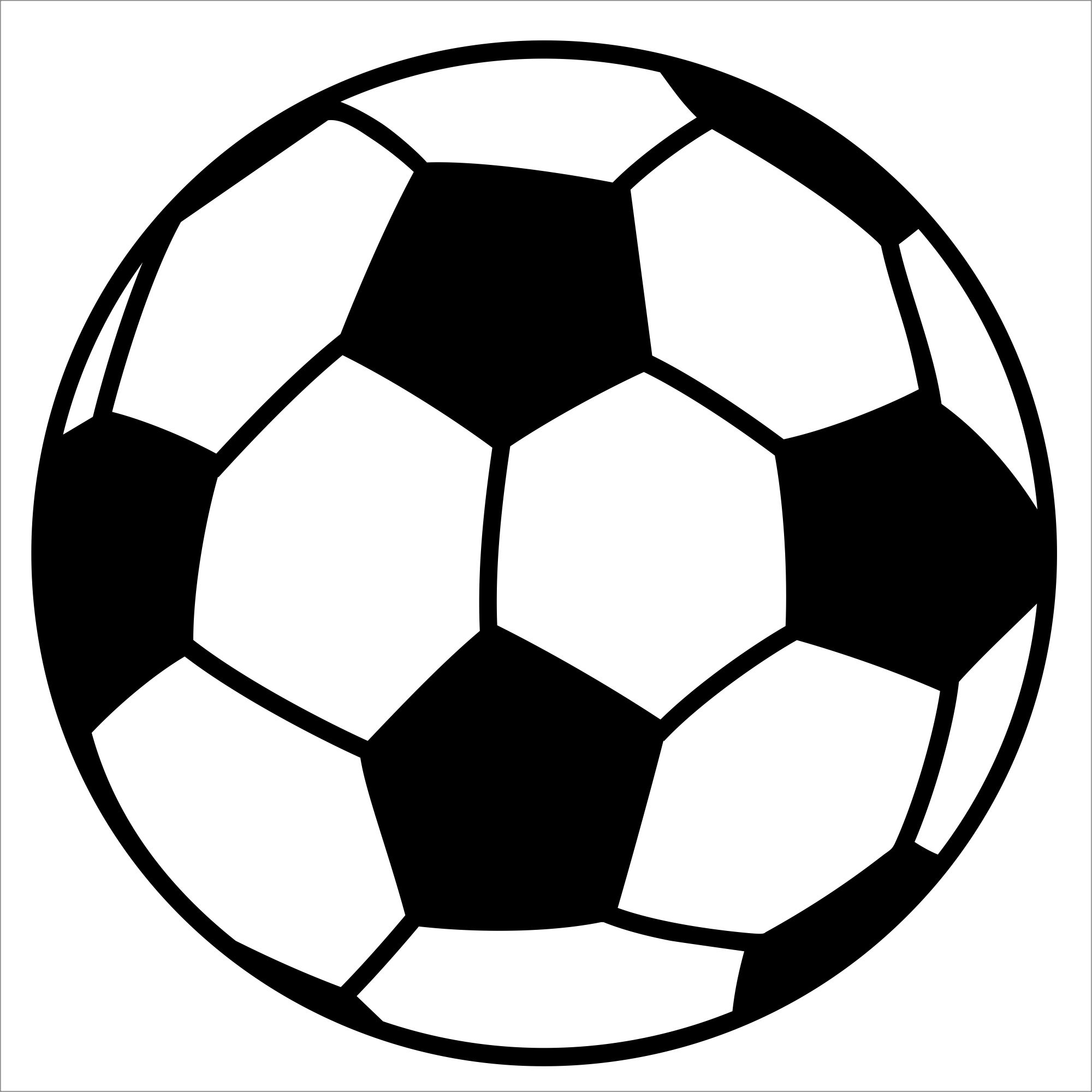 Футбольный мяч контур