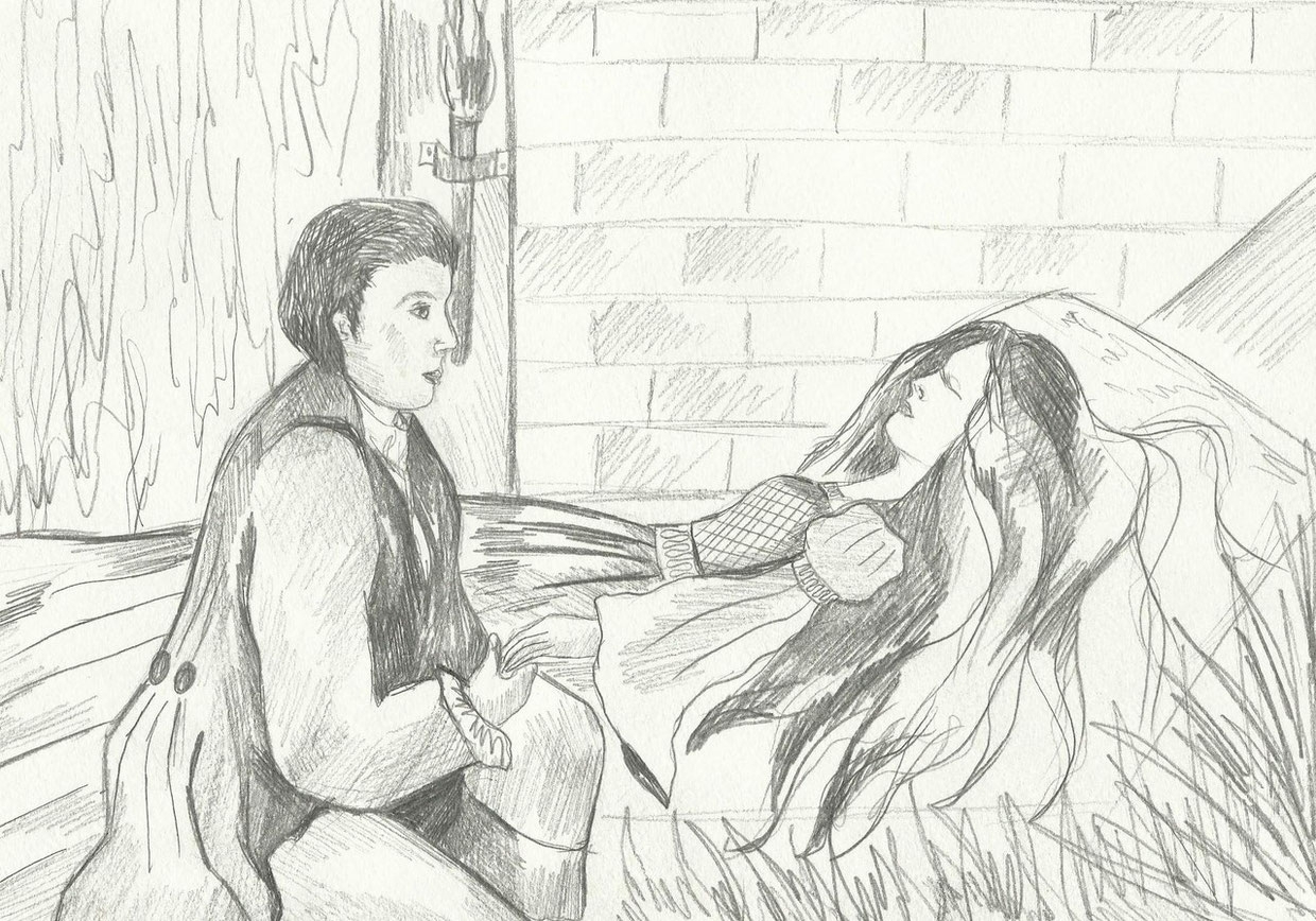 Рисунок к трагедии Ромео и Джульетта