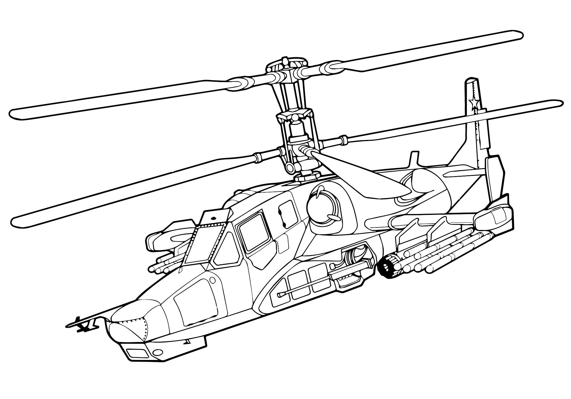 Раскраски Военный вертолет (36 шт.) - скачать или распечатать бесплатно #
