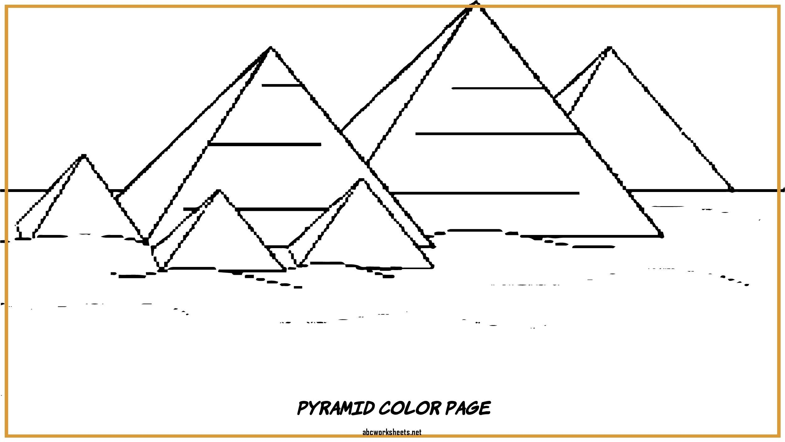 Пирамида Хеопса Египет разукрашки