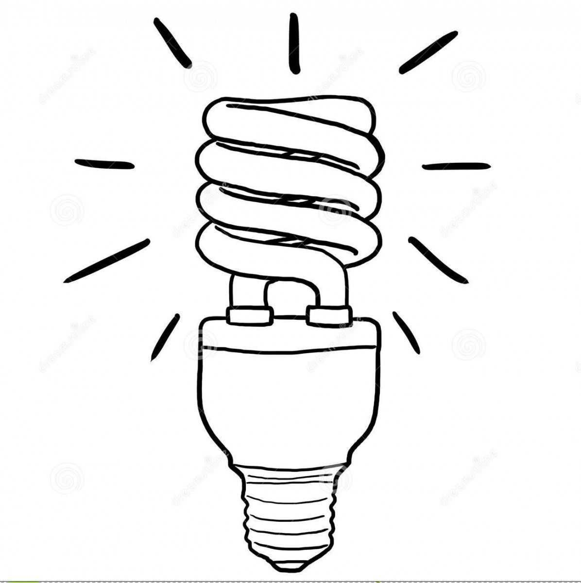 Лампочки для раскрашивания энергосбережения