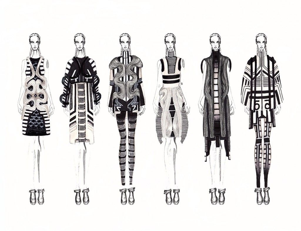 Линейная Графика в дизайне одежды