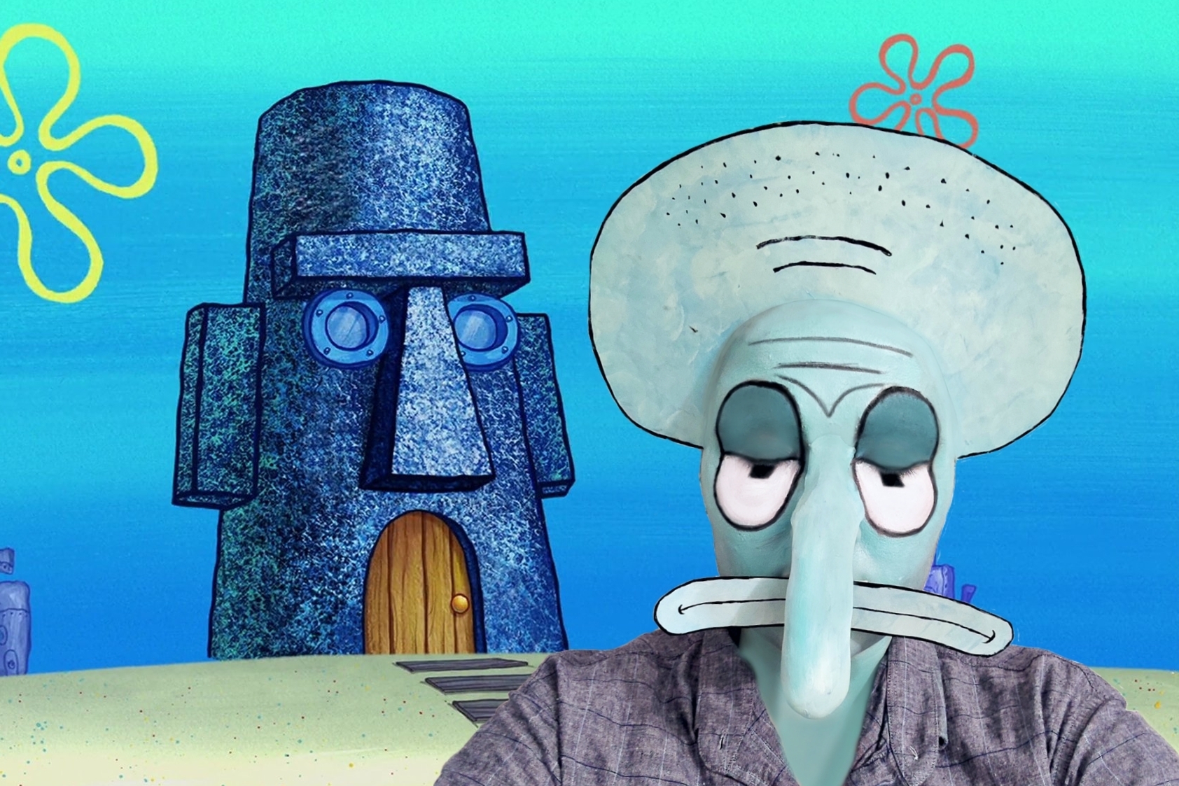 Squidward diy costume