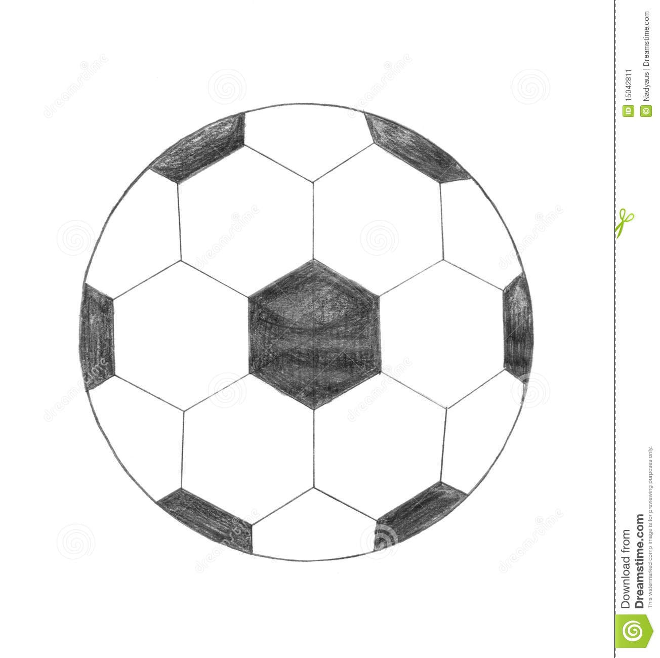 Футбольный мяч схема рисунка