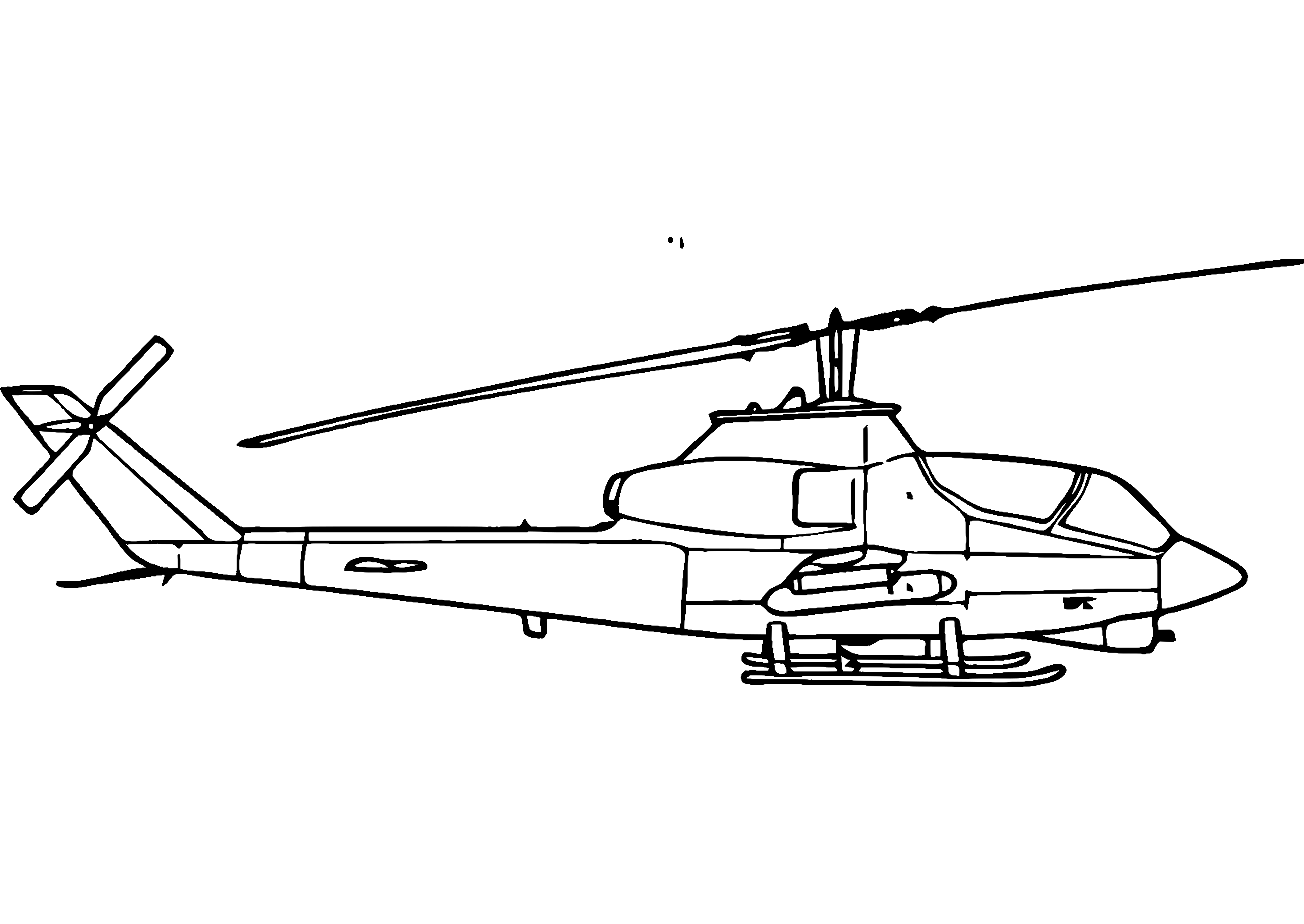 Военный вертолет рисунок карандашом