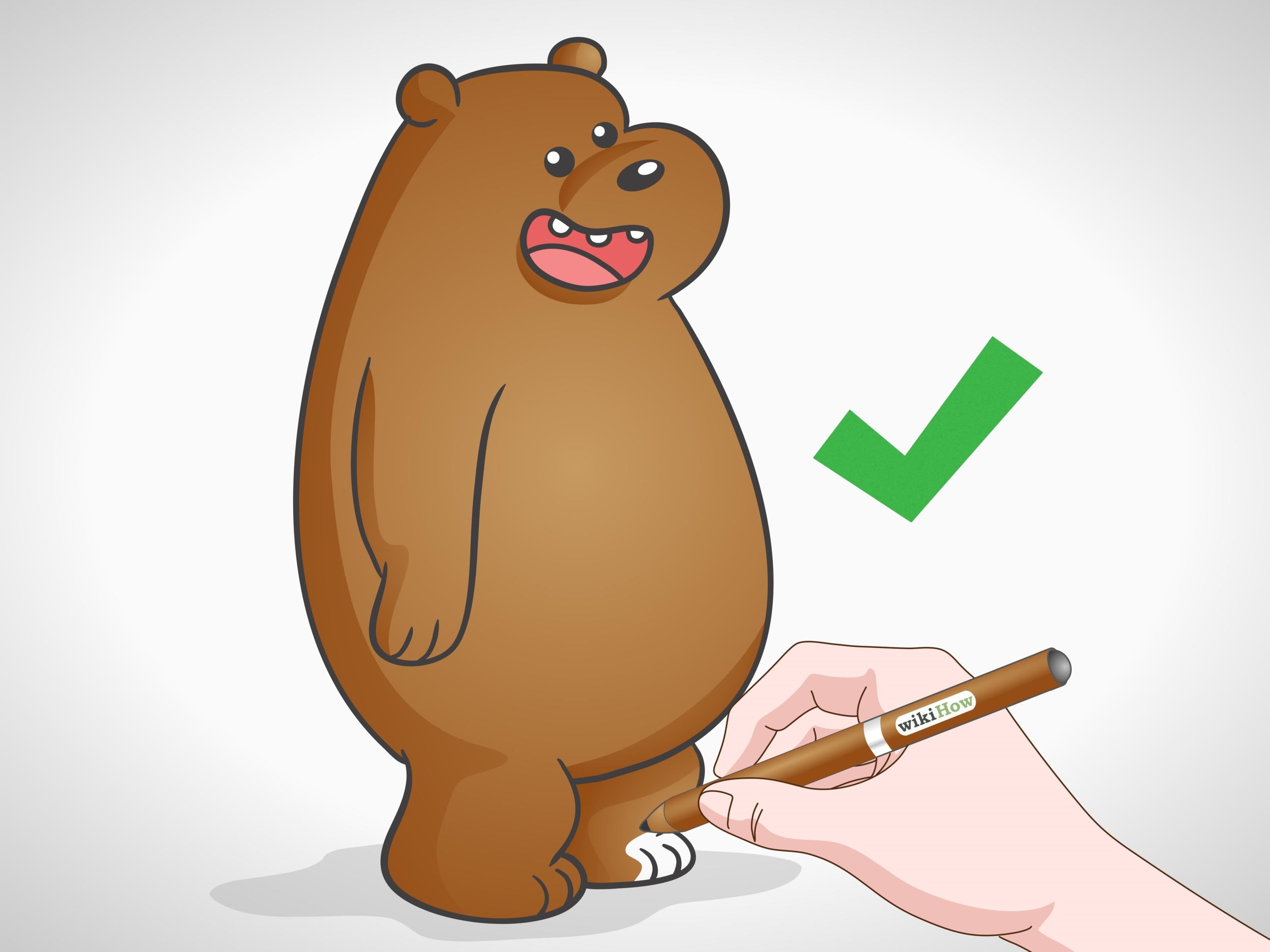 Медведь рисунок простой