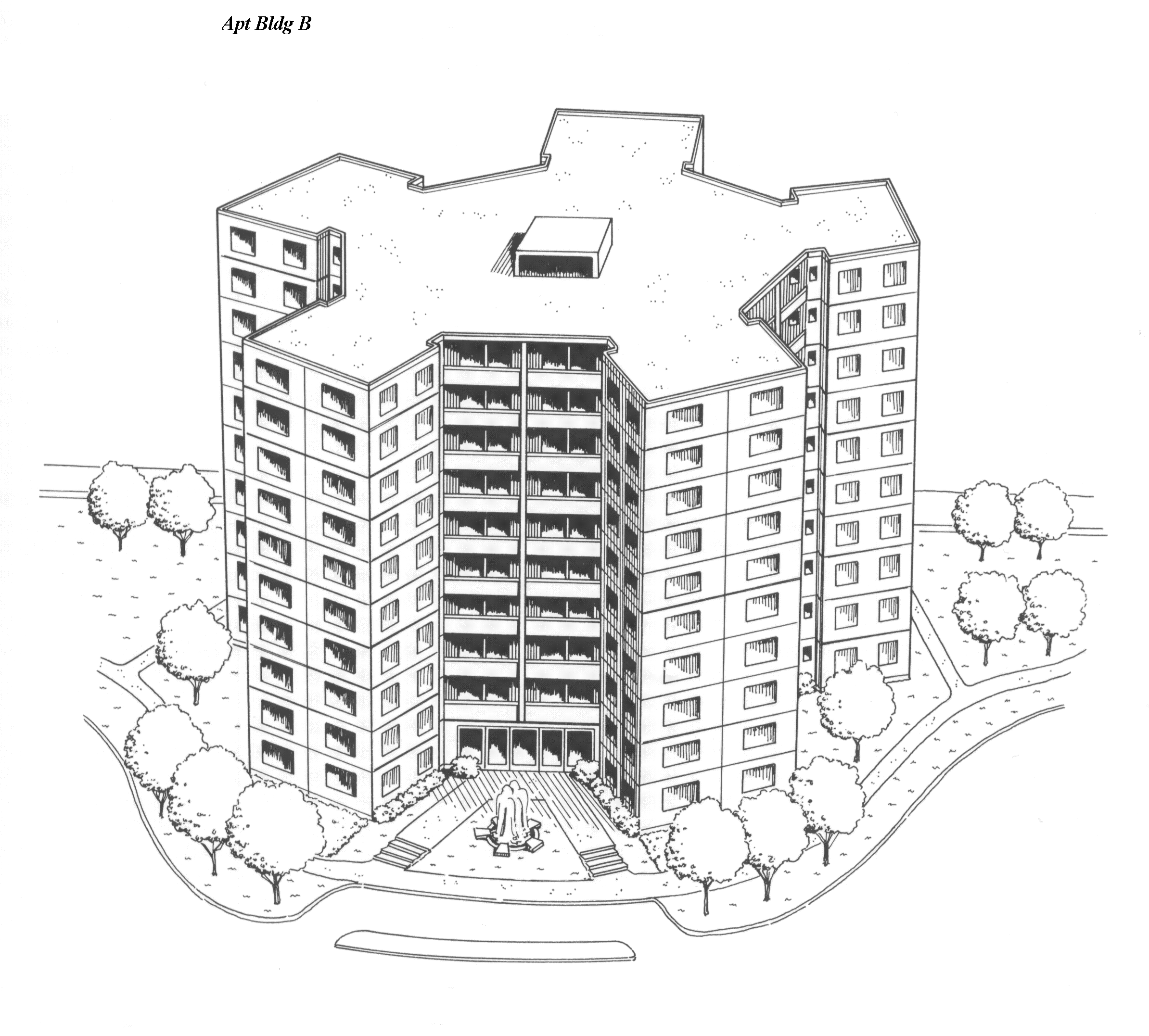 Новостройка рисунок карандашом