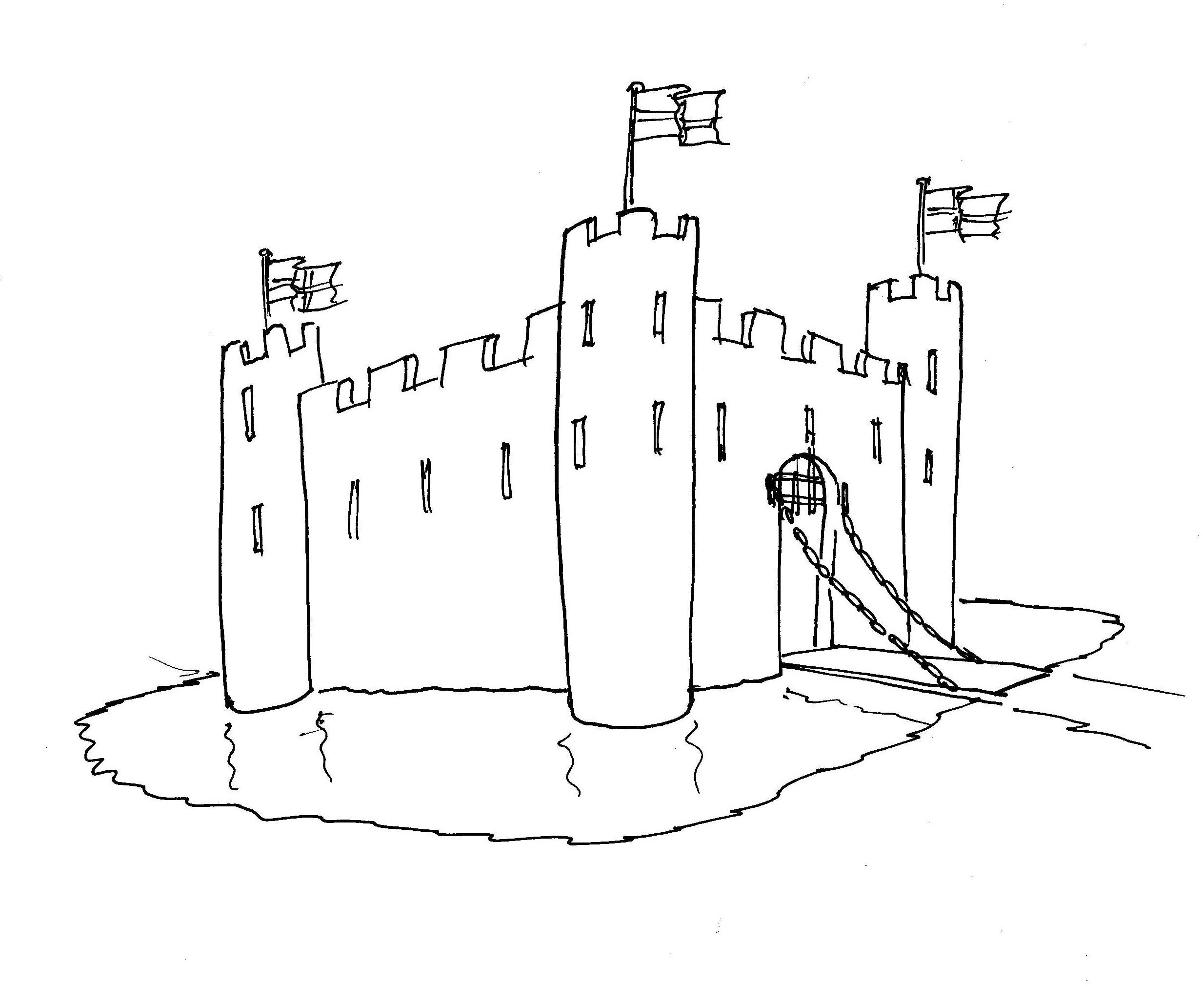 Раскраска Судакская крепость