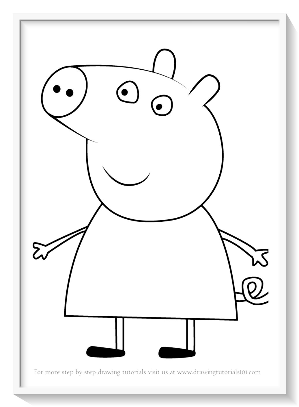 Рисунок свинки Пеппы