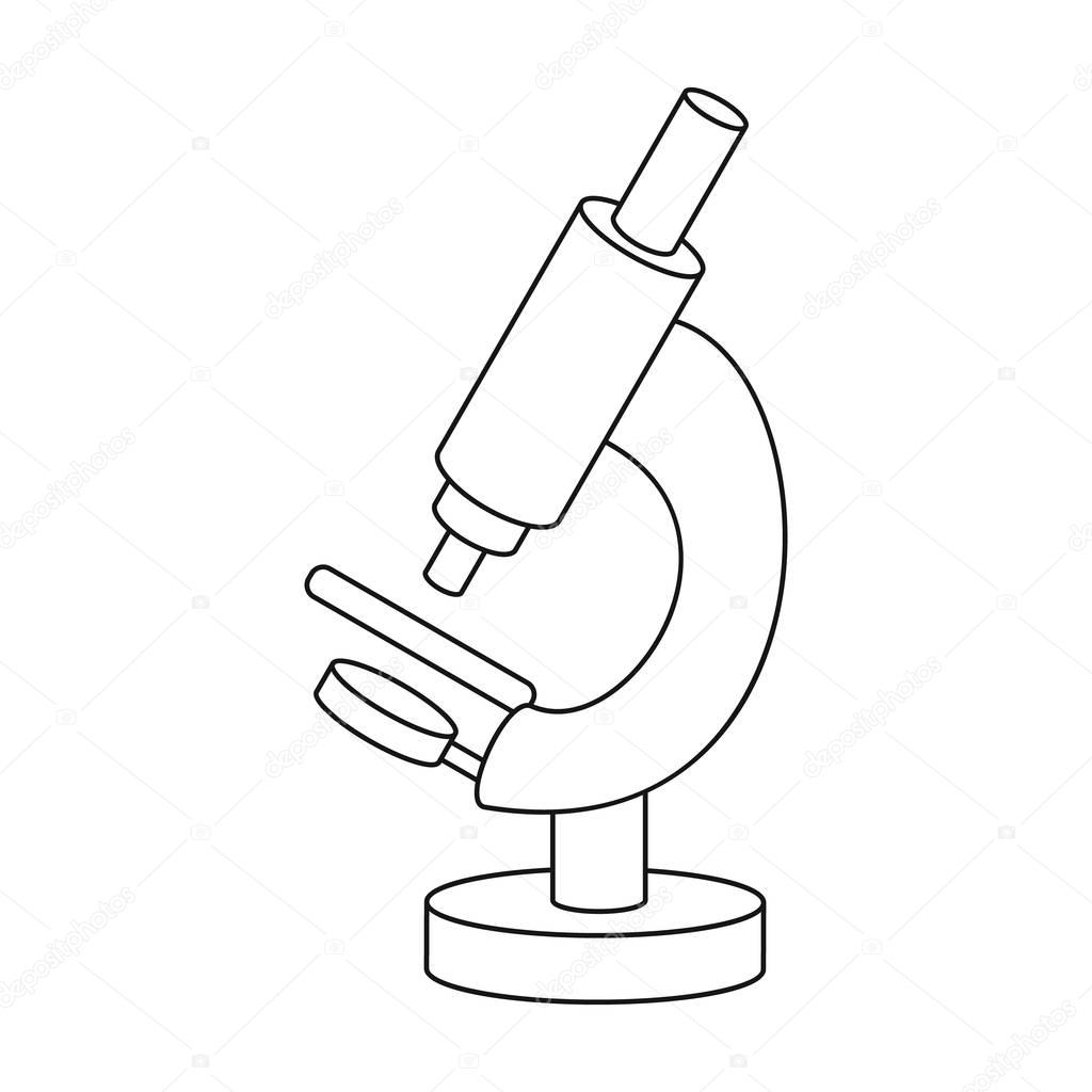 Микроскоп современный значок