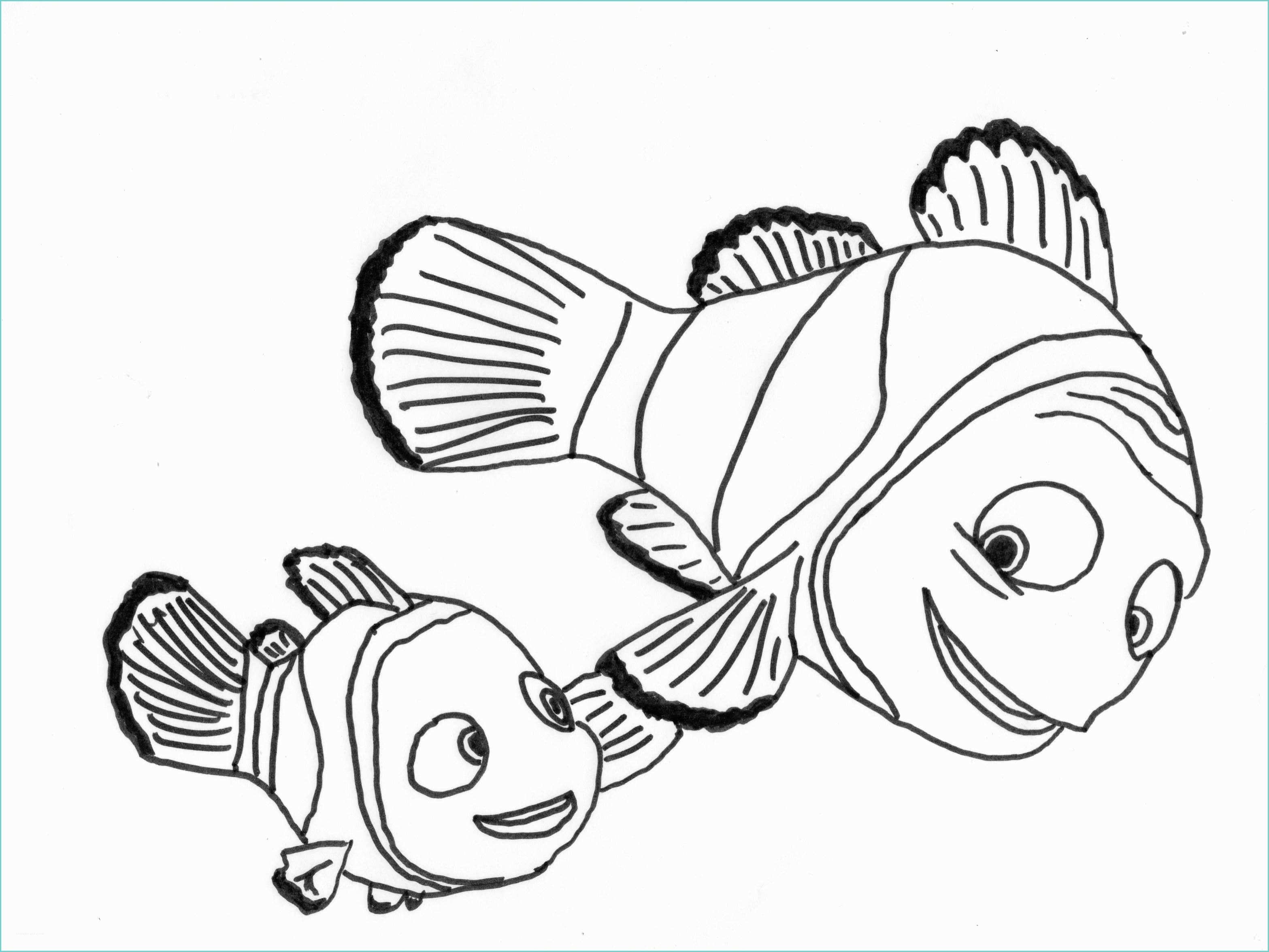 Рыбка Немо раскраска для детей