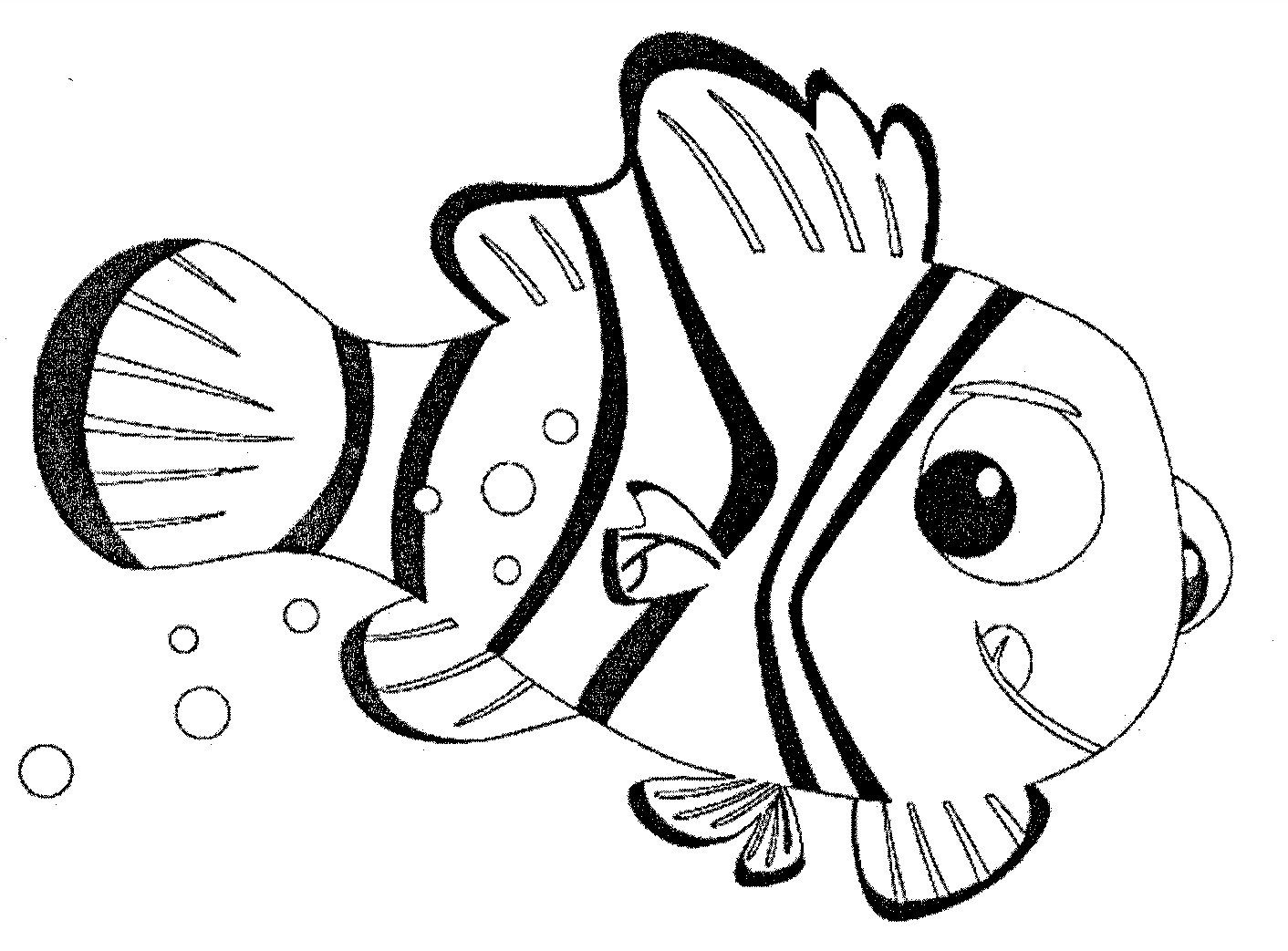 Рыбки клоуны Немо раскраски