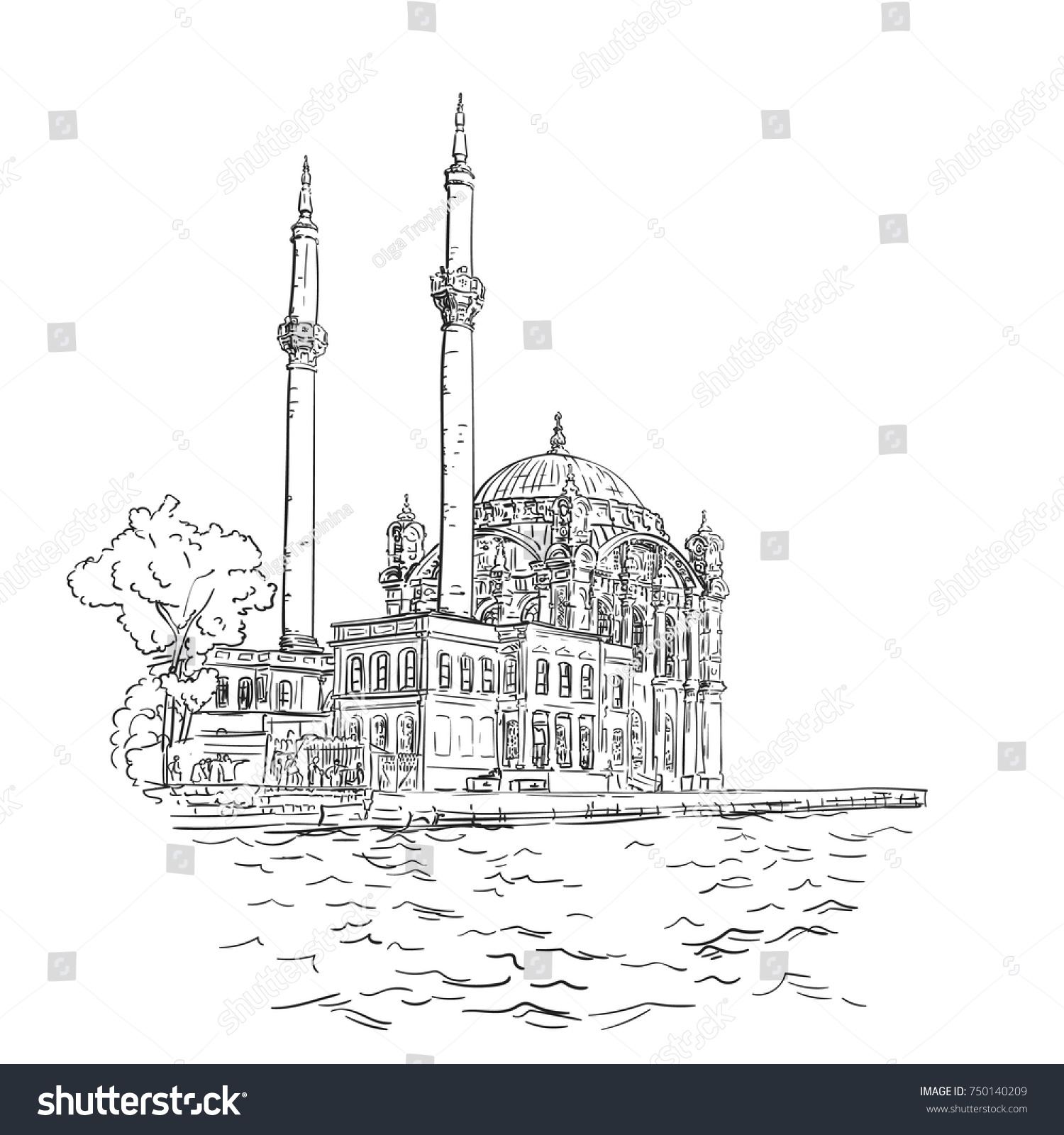 Ортакой мечеть в Стамбуле