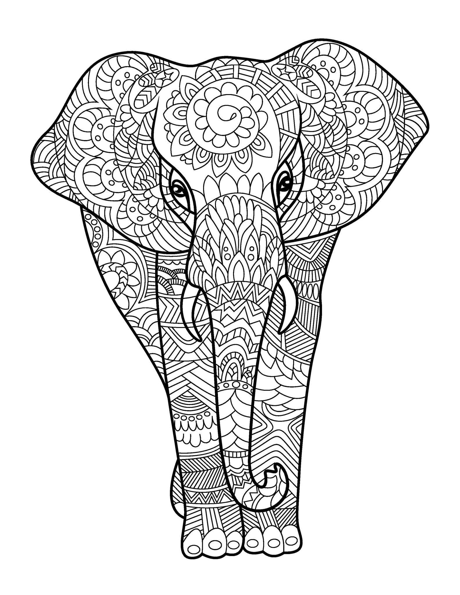 Рисуем слона для взрослых