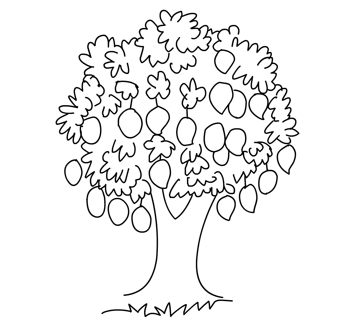 Дерево семьи раскраска для детей