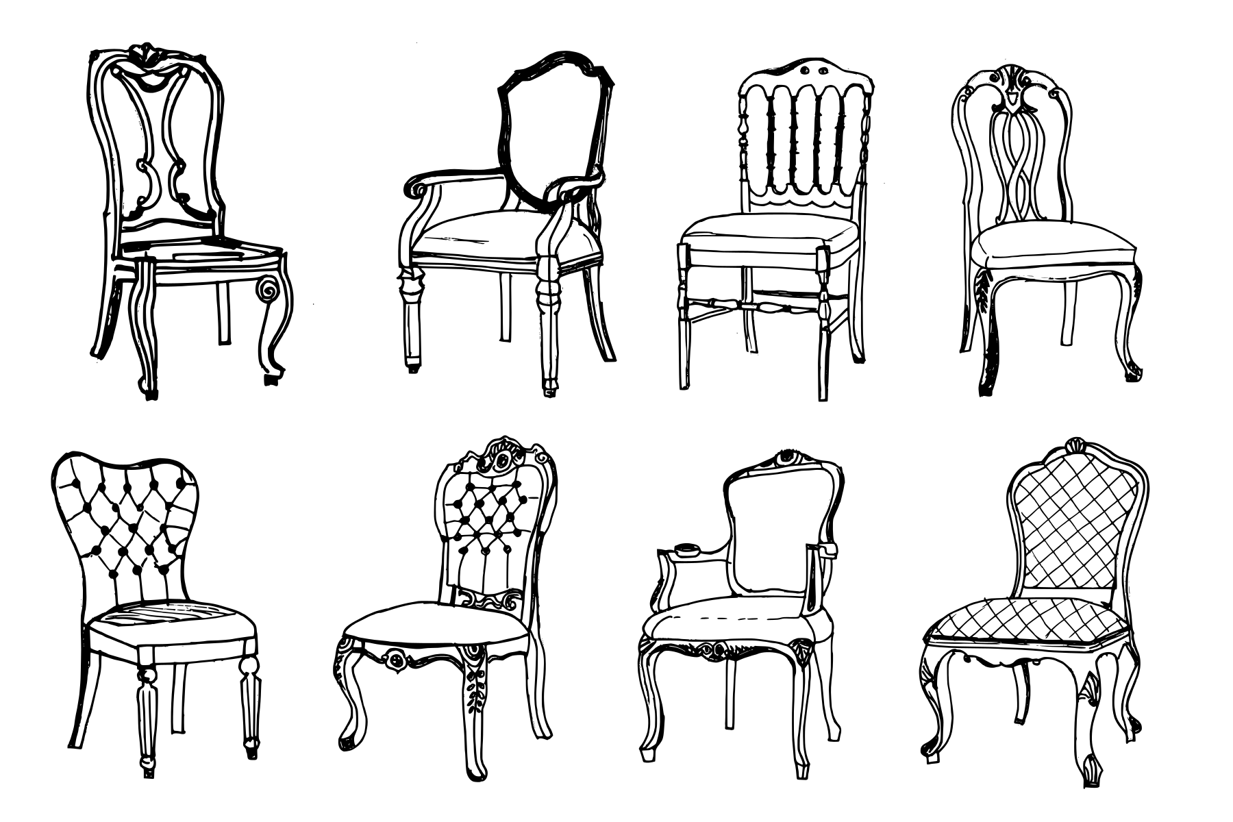 Рисунок мебели поэтапно (44 фото) » рисунки для срисовки на thebestterrier.ru