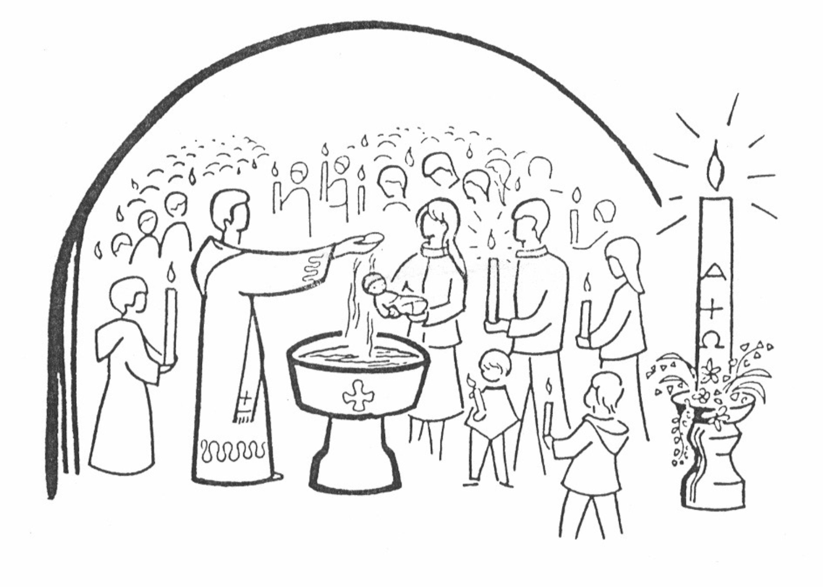 Рисунок на тему крещение руси