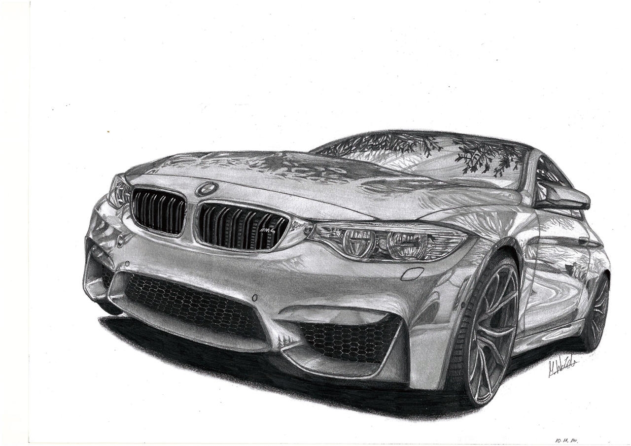 Bmw m4 рисовать