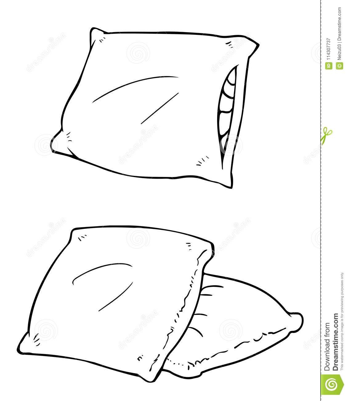 Подушка нарисованная