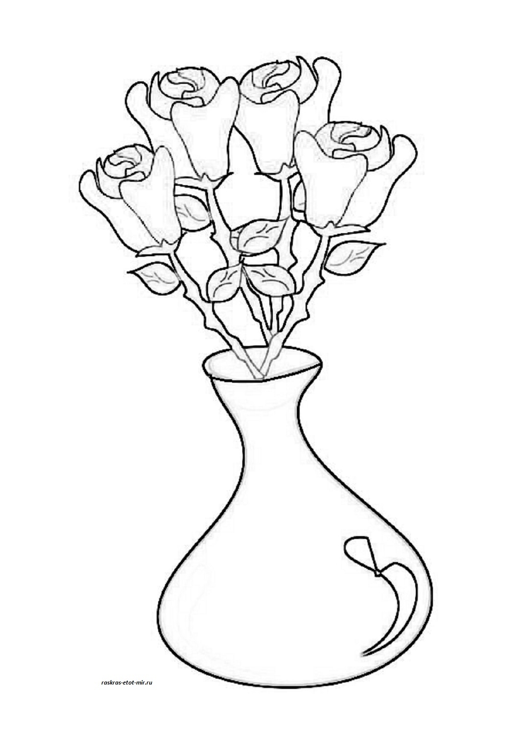 Эскиз вазы для цветов