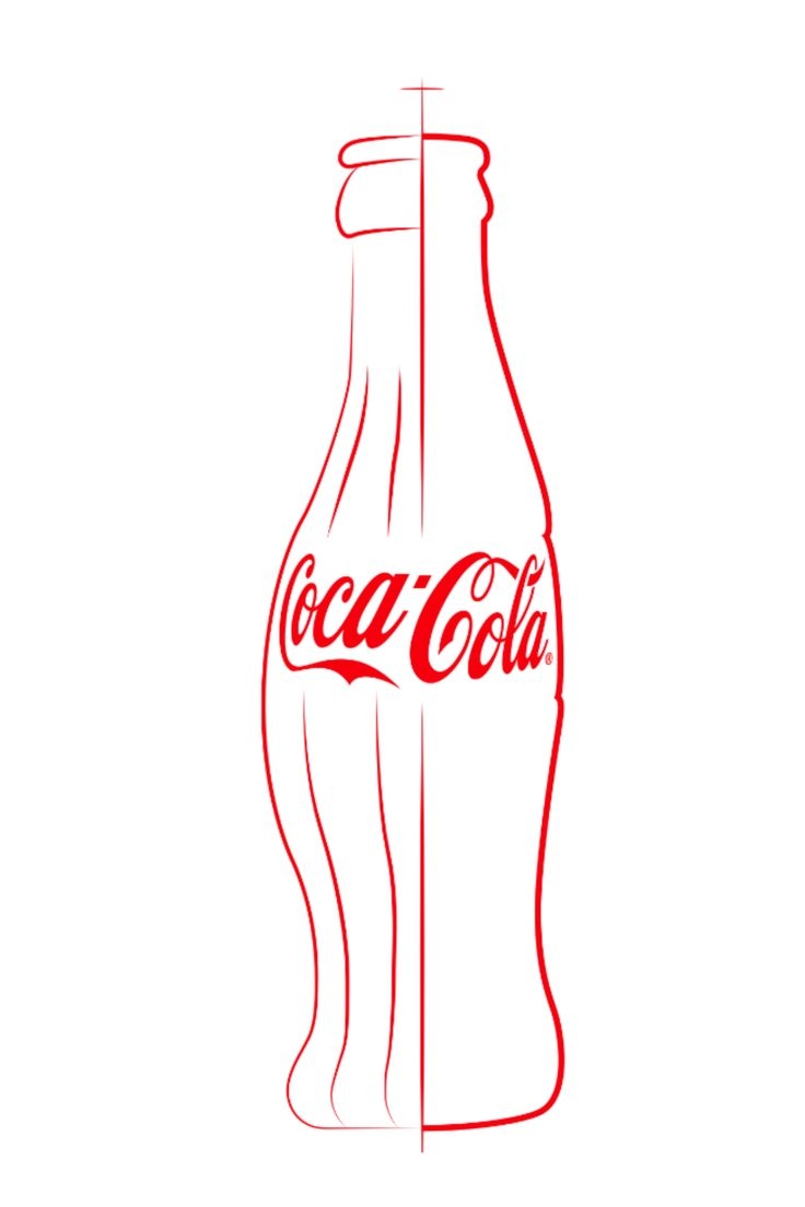 Контурная бутылка Coca-Cola