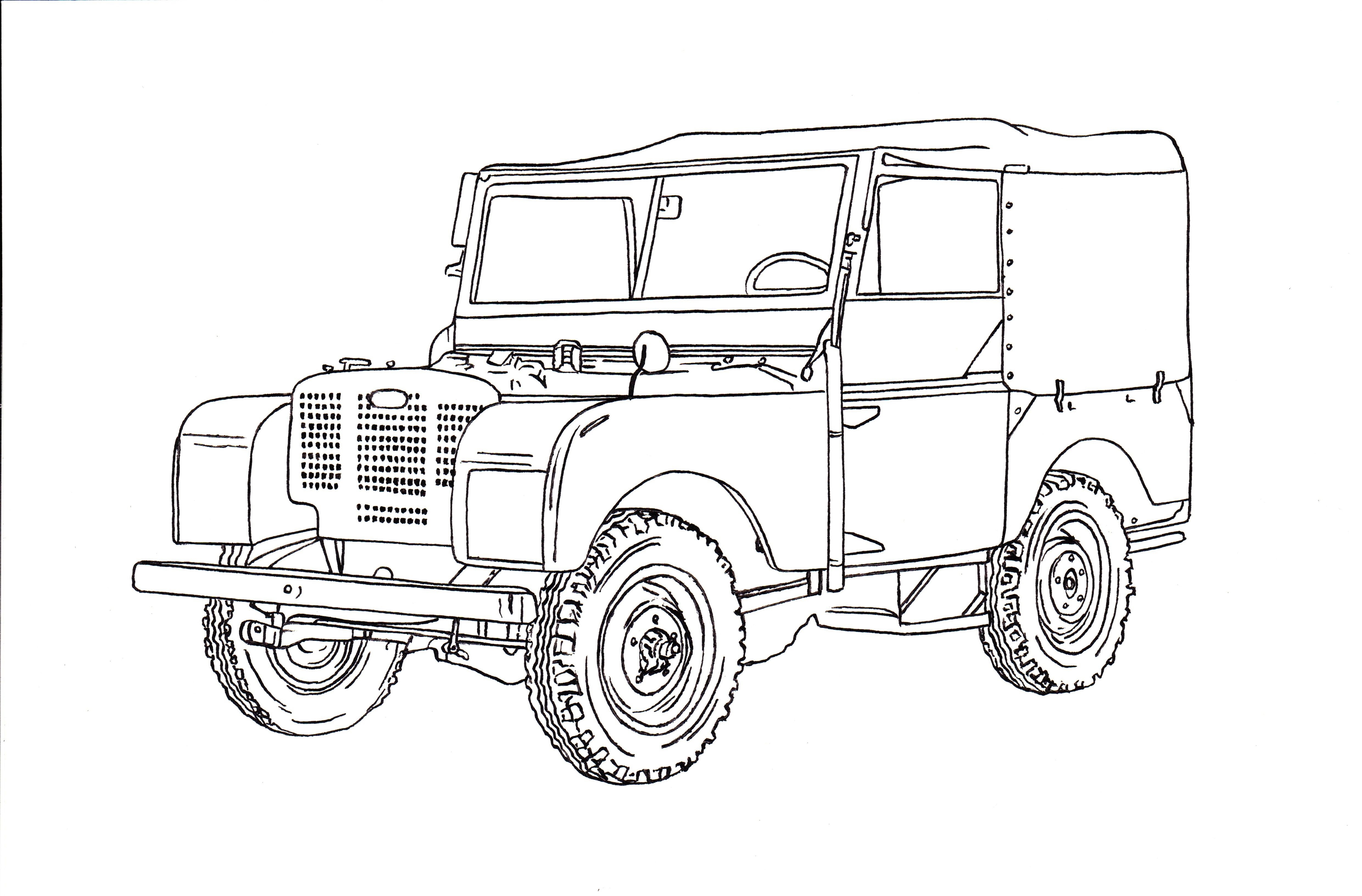 Land Rover Defender чертежи