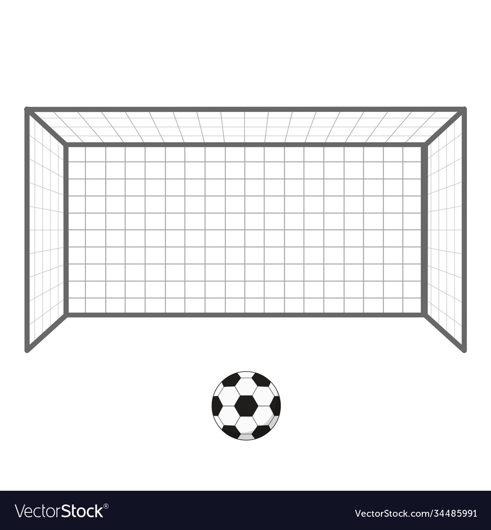 как нарисовать футбольные ворота